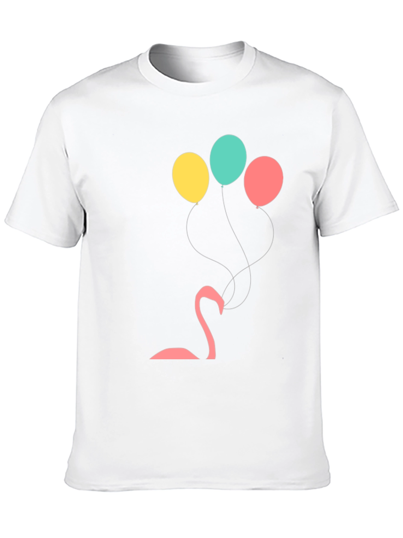 Black Flamingo Balloon Graphic Tee