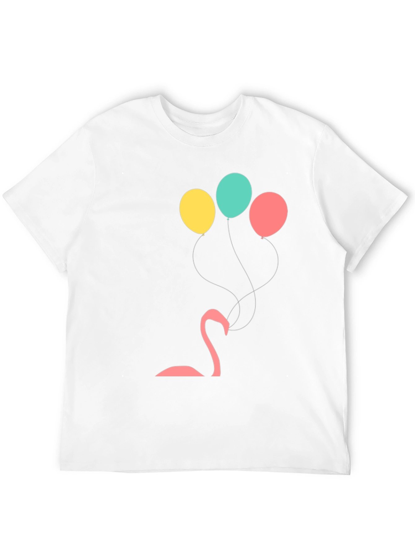 Black Flamingo Balloon Graphic Tee