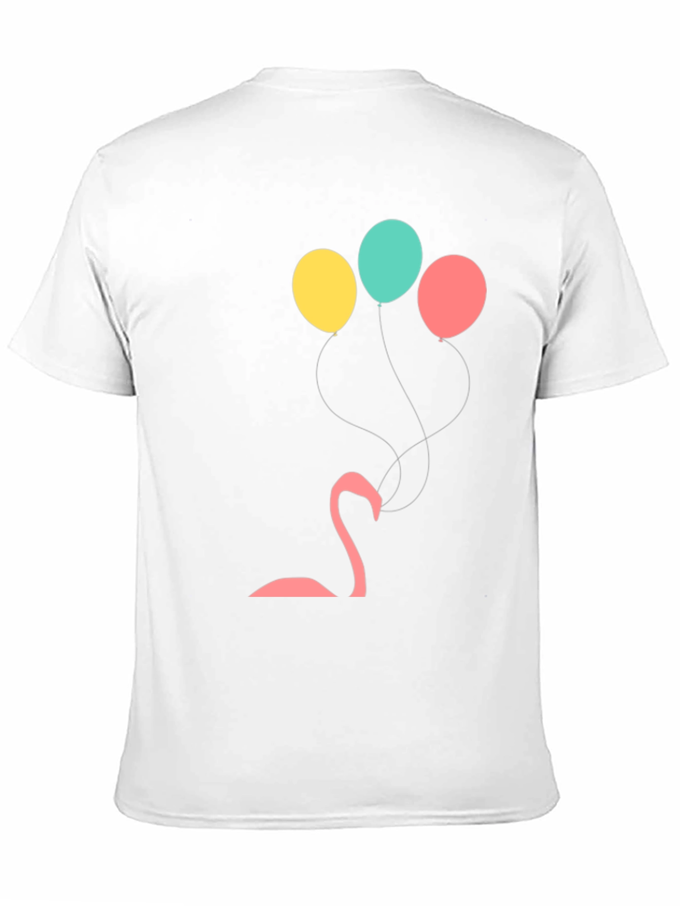 Black Flamingo Balloon Graphic Tee