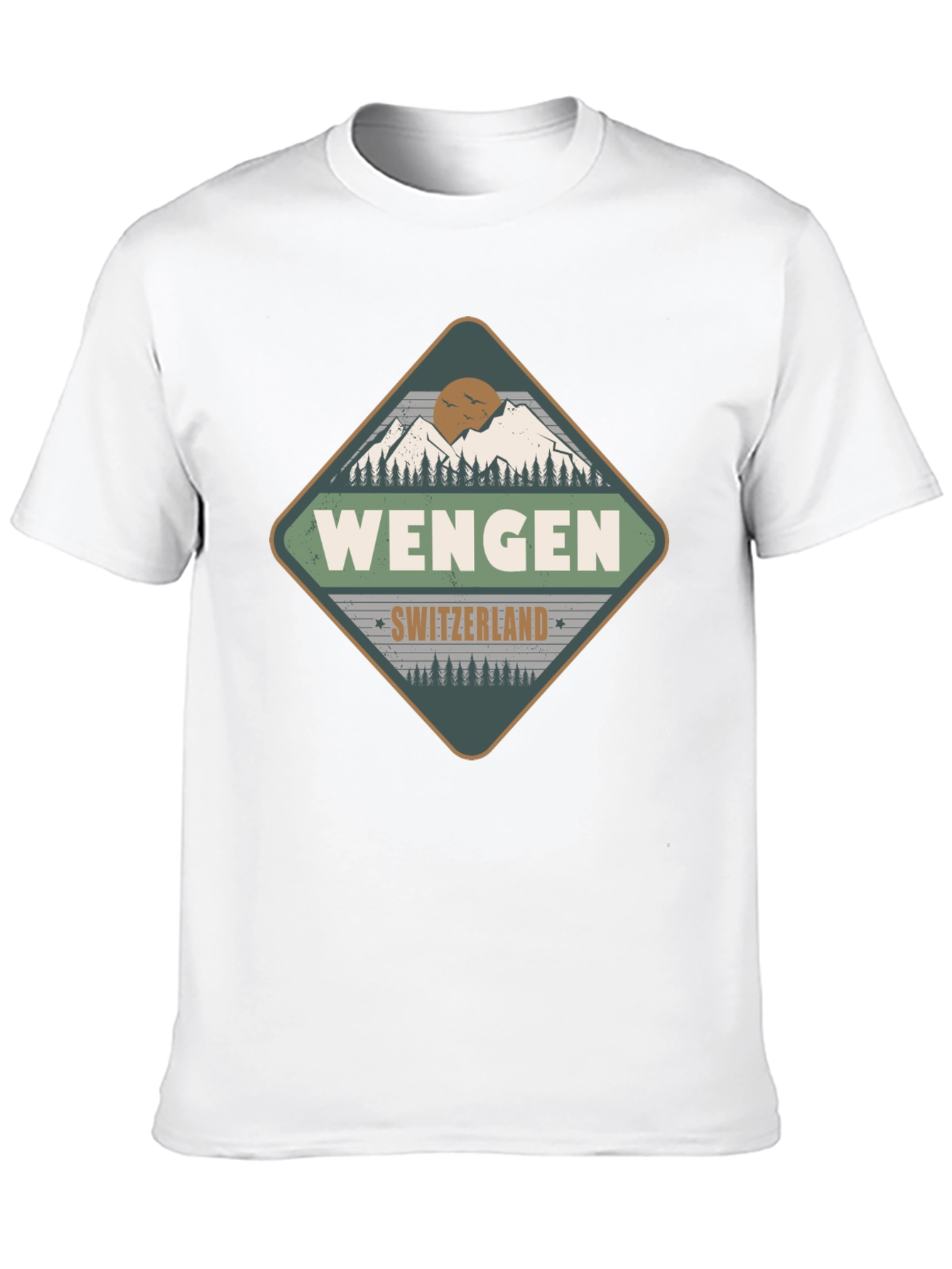 Wengen Switzerland Mountain T-Shirt