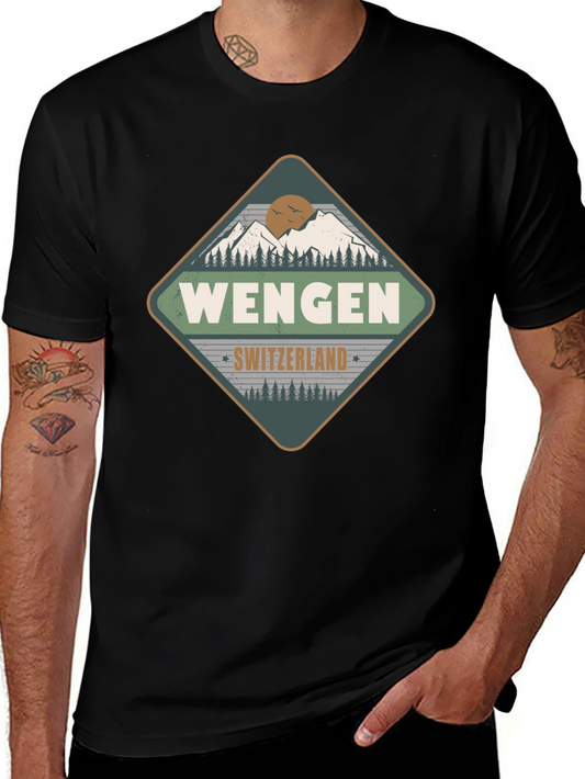 Wengen Switzerland Mountain T-Shirt