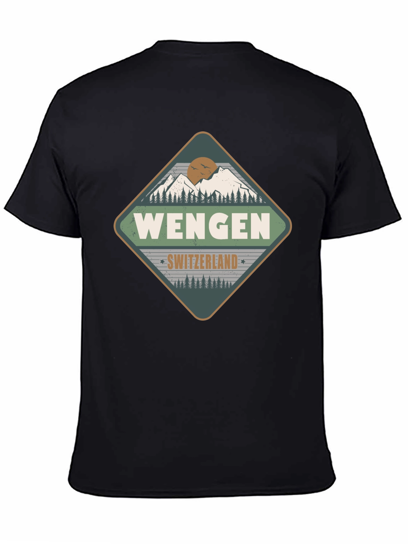 Wengen Switzerland Mountain T-Shirt