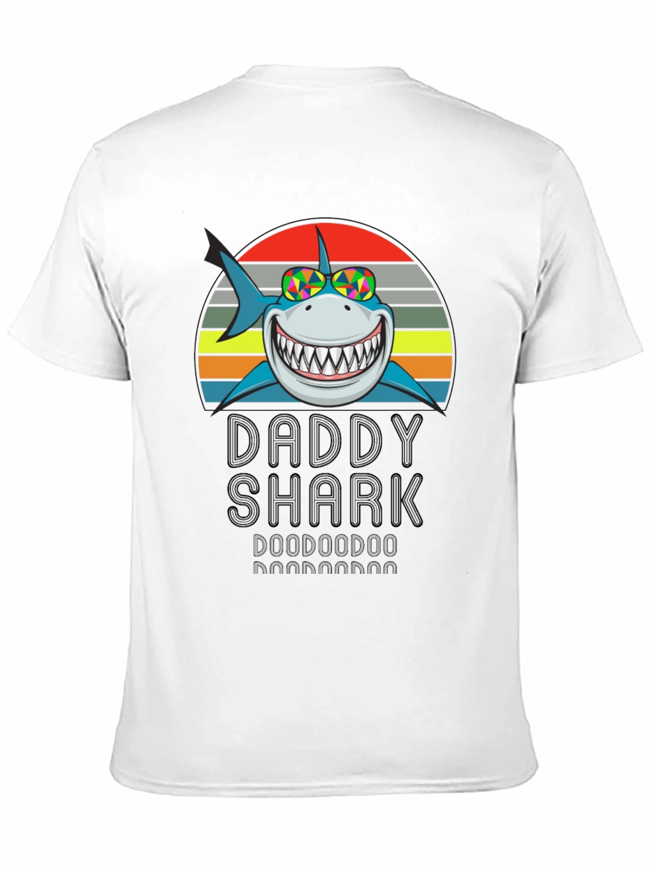 Daddy Shark Graphic Tee - Mens Black T-Shirt