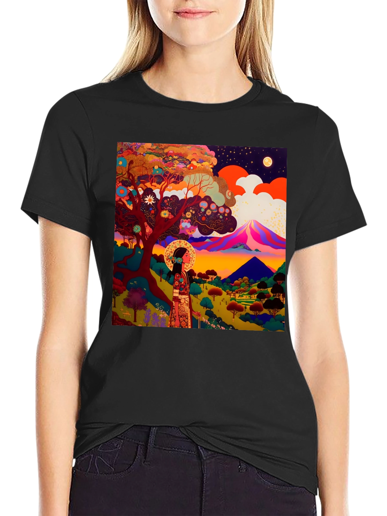 Artistic Landscape Graphic Tee