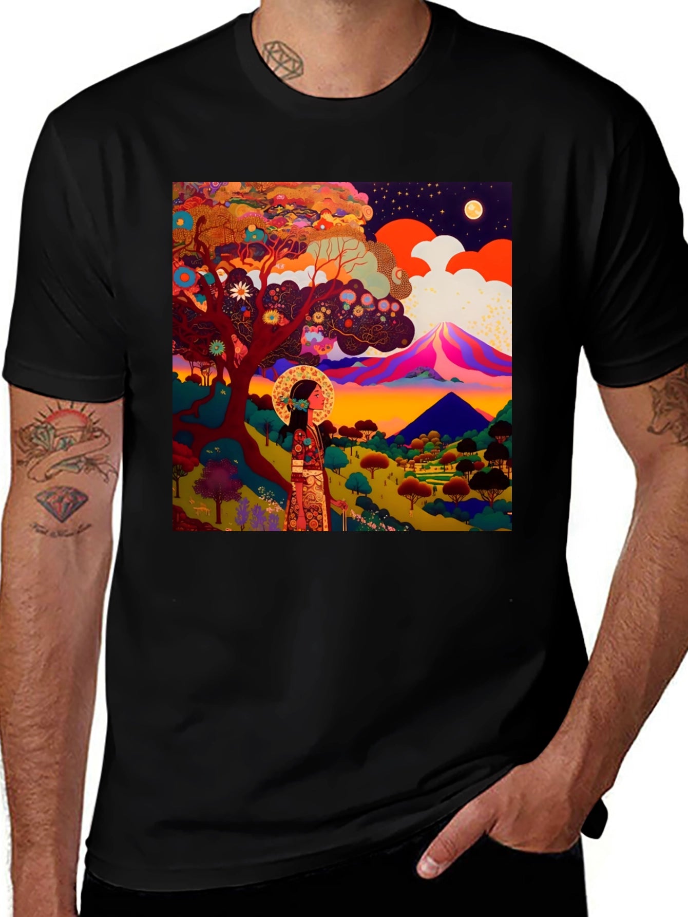 Artistic Landscape Graphic Tee