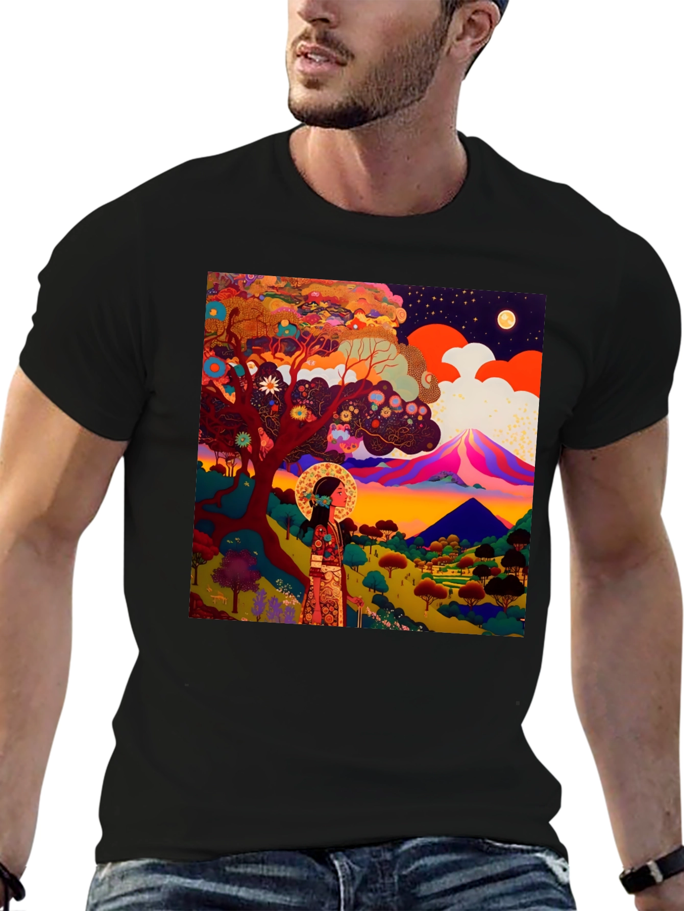 Artistic Landscape Graphic Tee