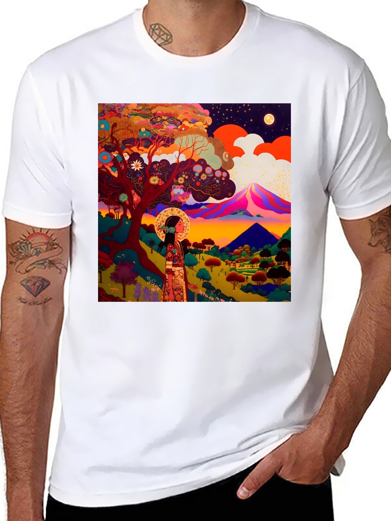 Artistic Landscape Graphic Tee