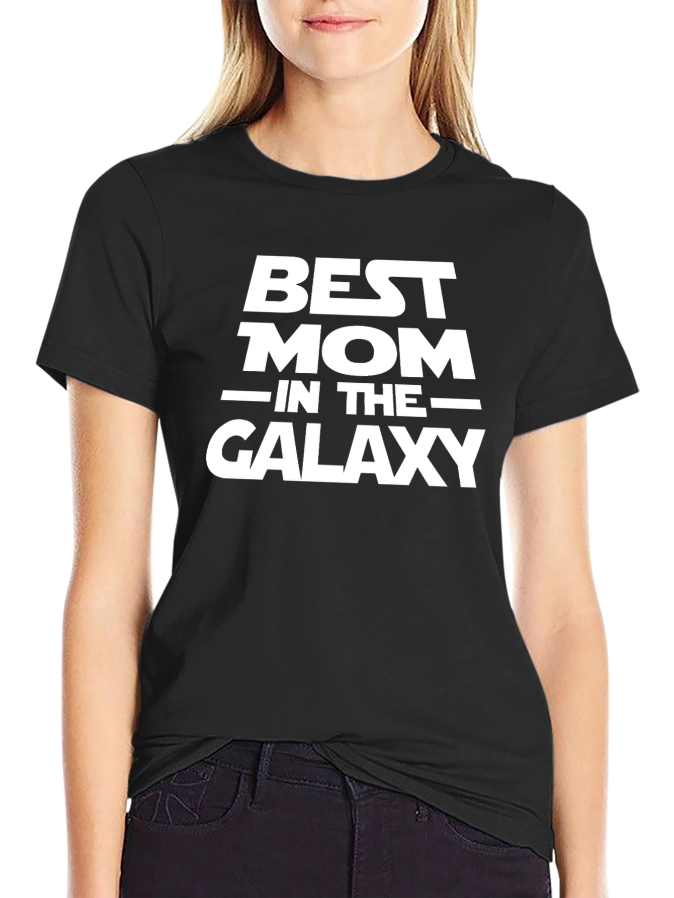 Best Mom in the Galaxy Black T-Shirt