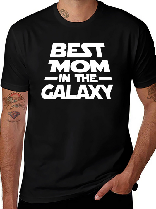 Best Mom in the Galaxy Black T-Shirt