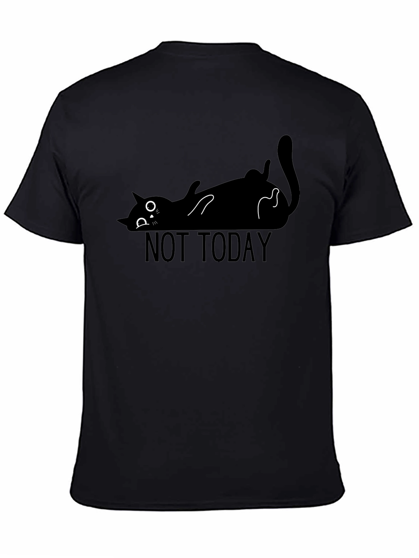 Not Today Cat T-Shirt - Lazy Funny Graphic Tee