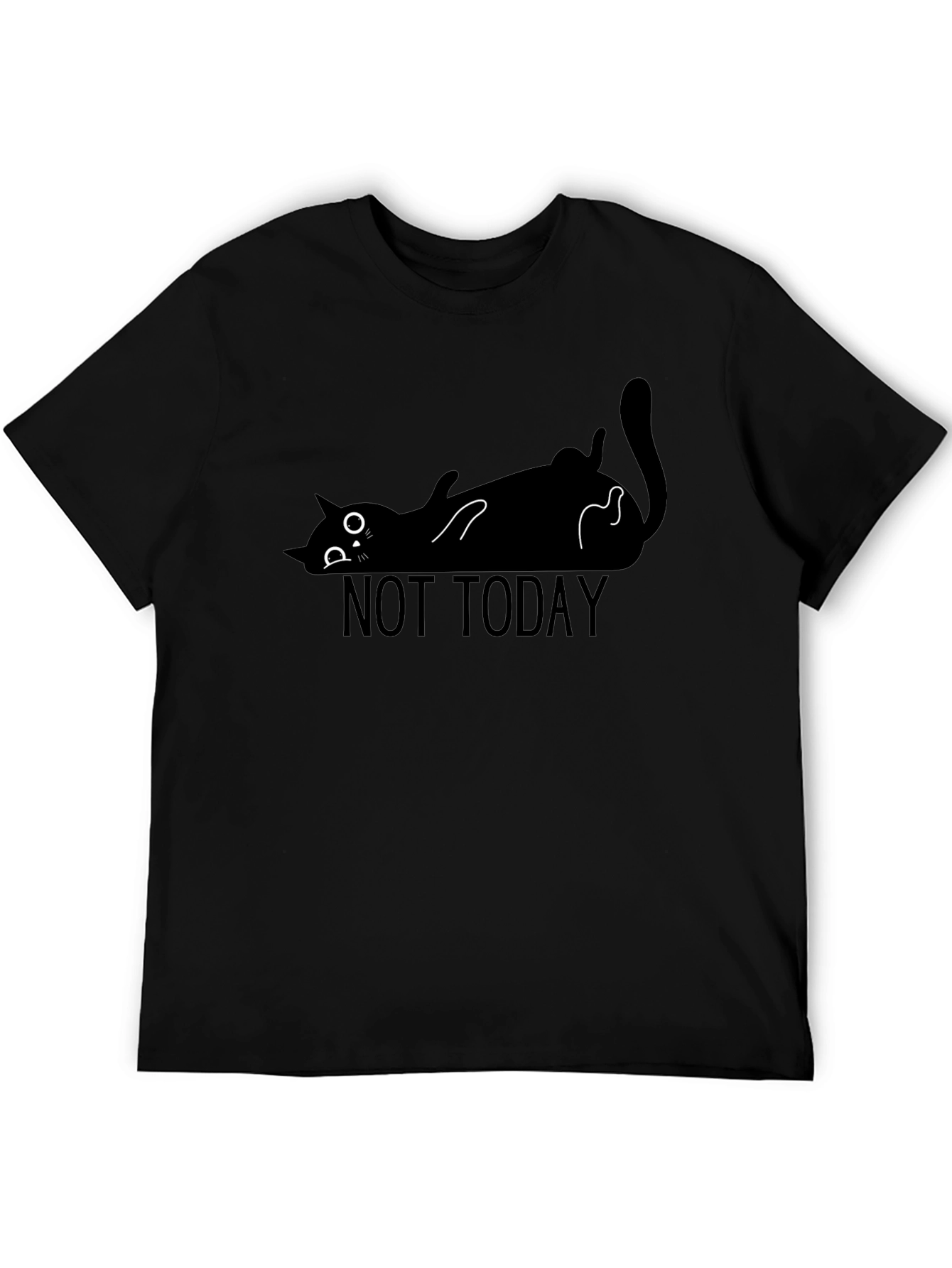 Not Today Cat T-Shirt - Lazy Funny Graphic Tee