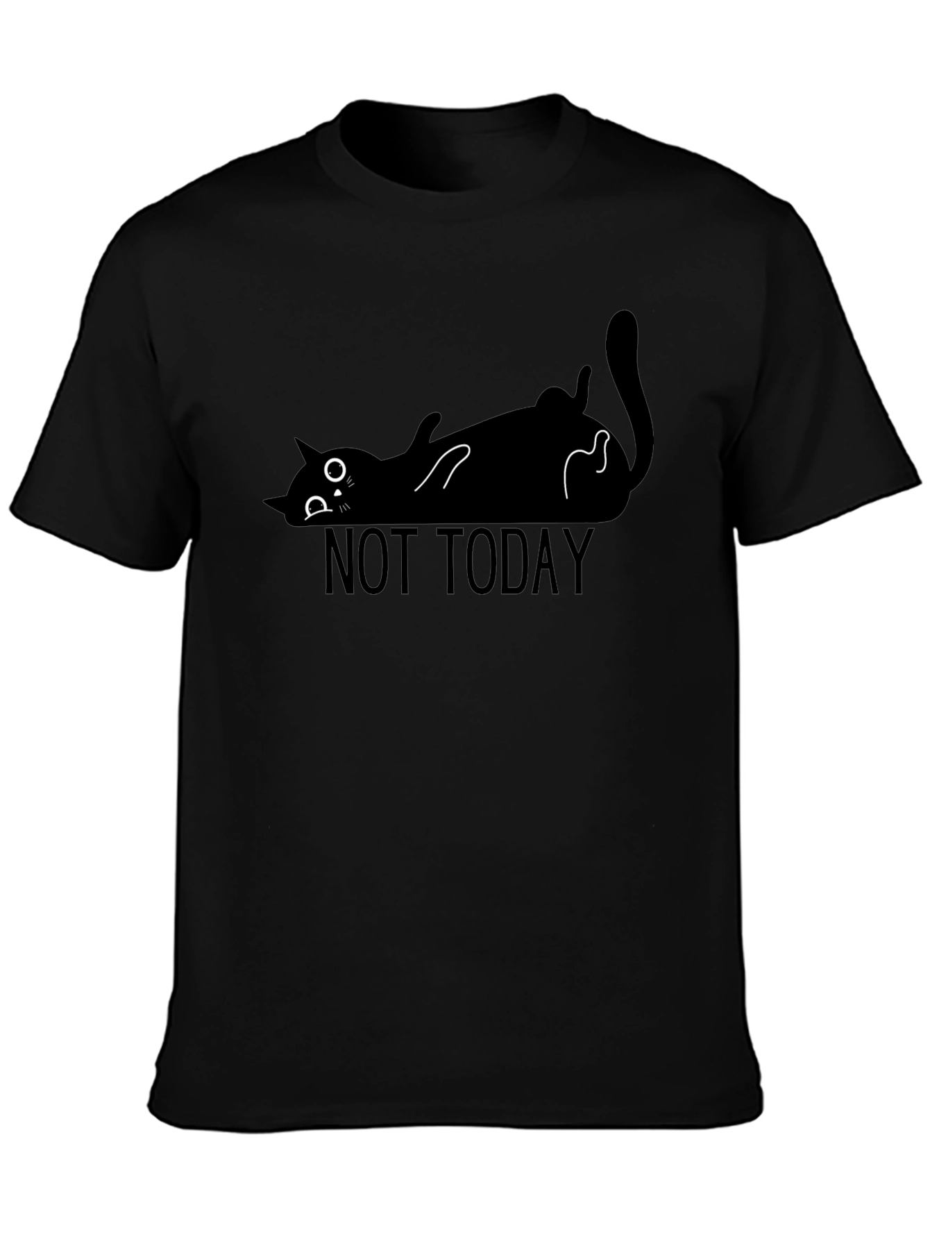 Not Today Cat T-Shirt - Lazy Funny Graphic Tee