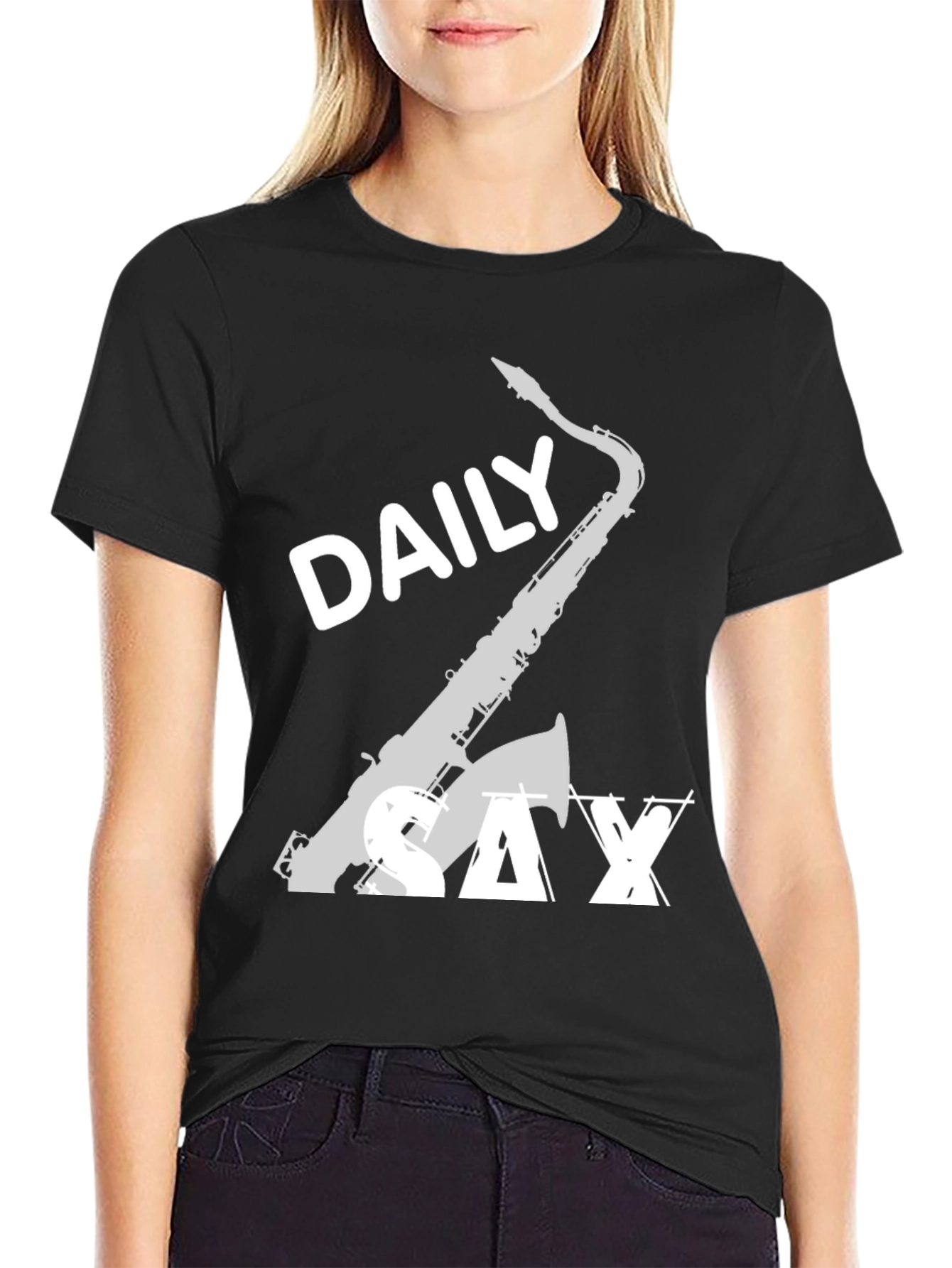 Daily Sax T-Shirt - Cool Music Lover Tee