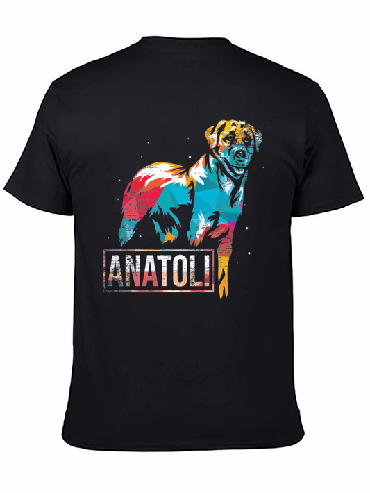 Anatoli Dog Colorful Graphic T-Shirt