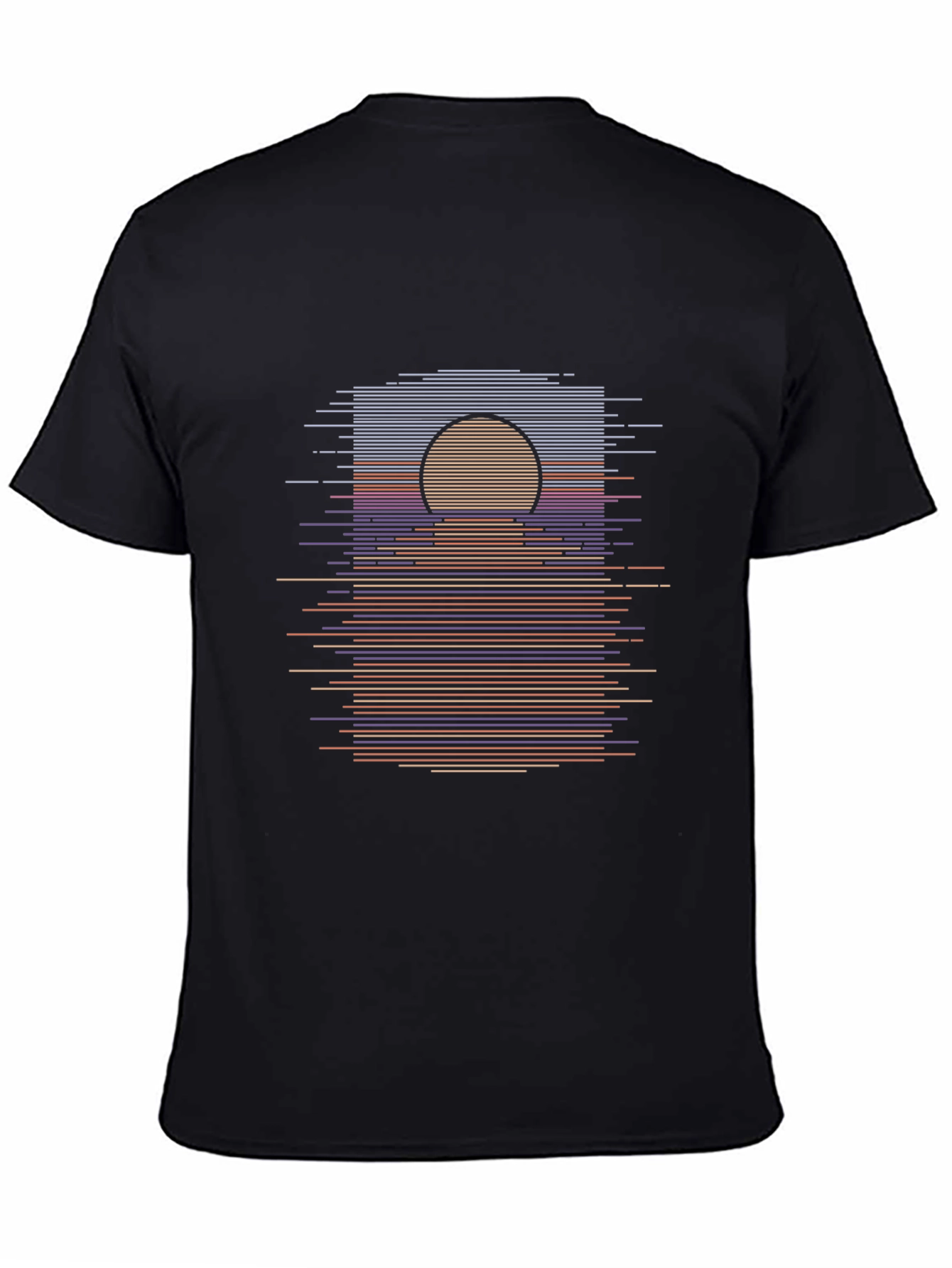 Retro Sunset Graphic Tee - Modern Horizon T-Shirt