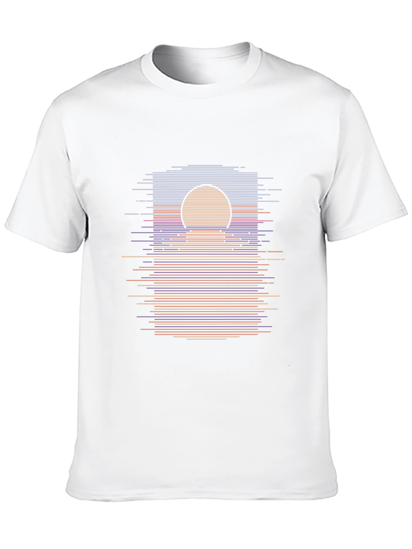 Retro Sunset Graphic Tee - Modern Horizon T-Shirt