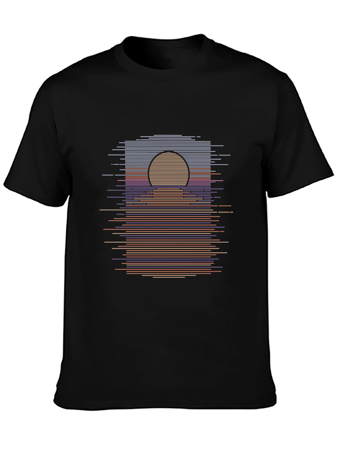 Retro Sunset Graphic Tee - Modern Horizon T-Shirt