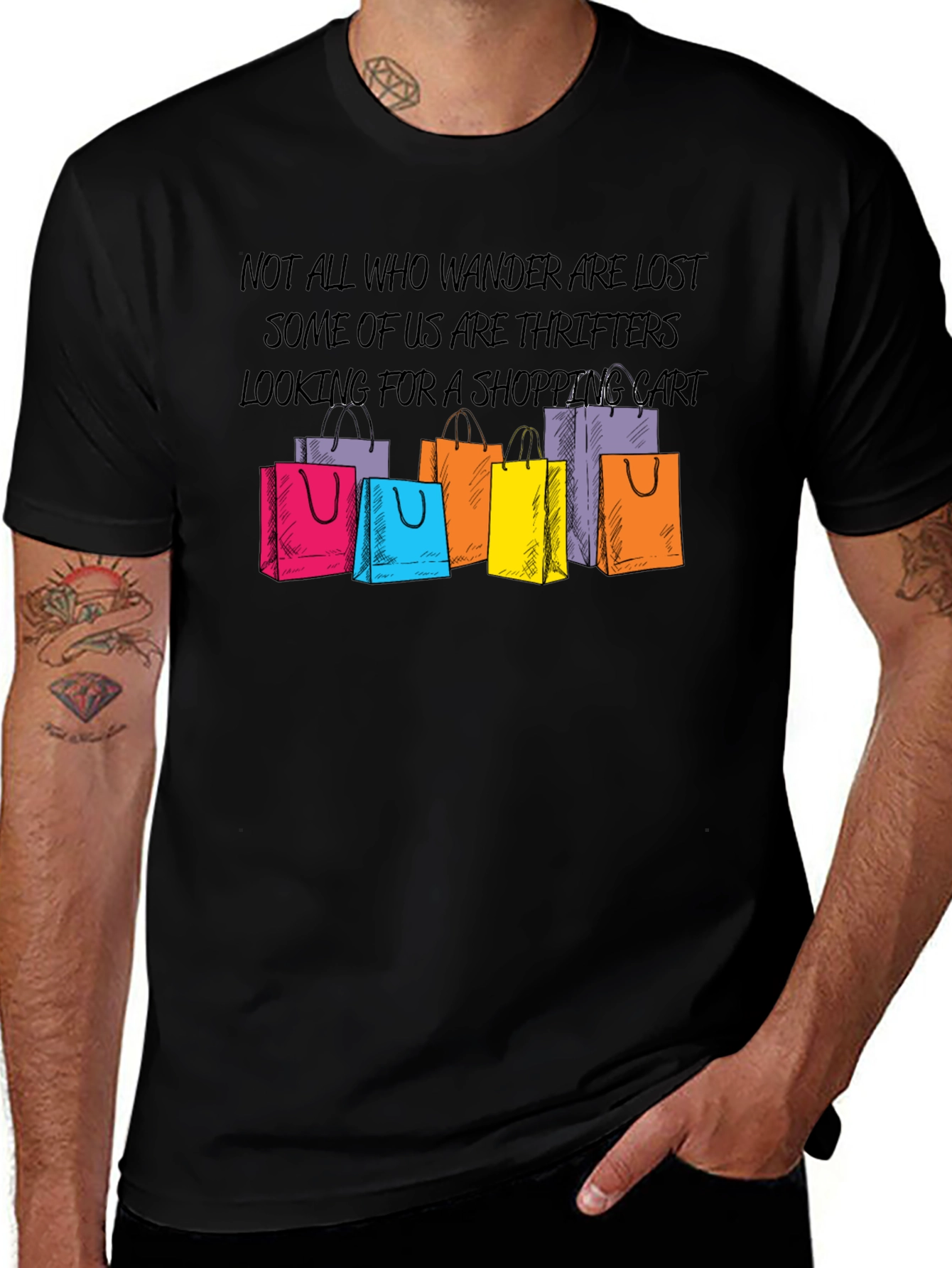 Thrifter Shopping Cart Graphic Tee