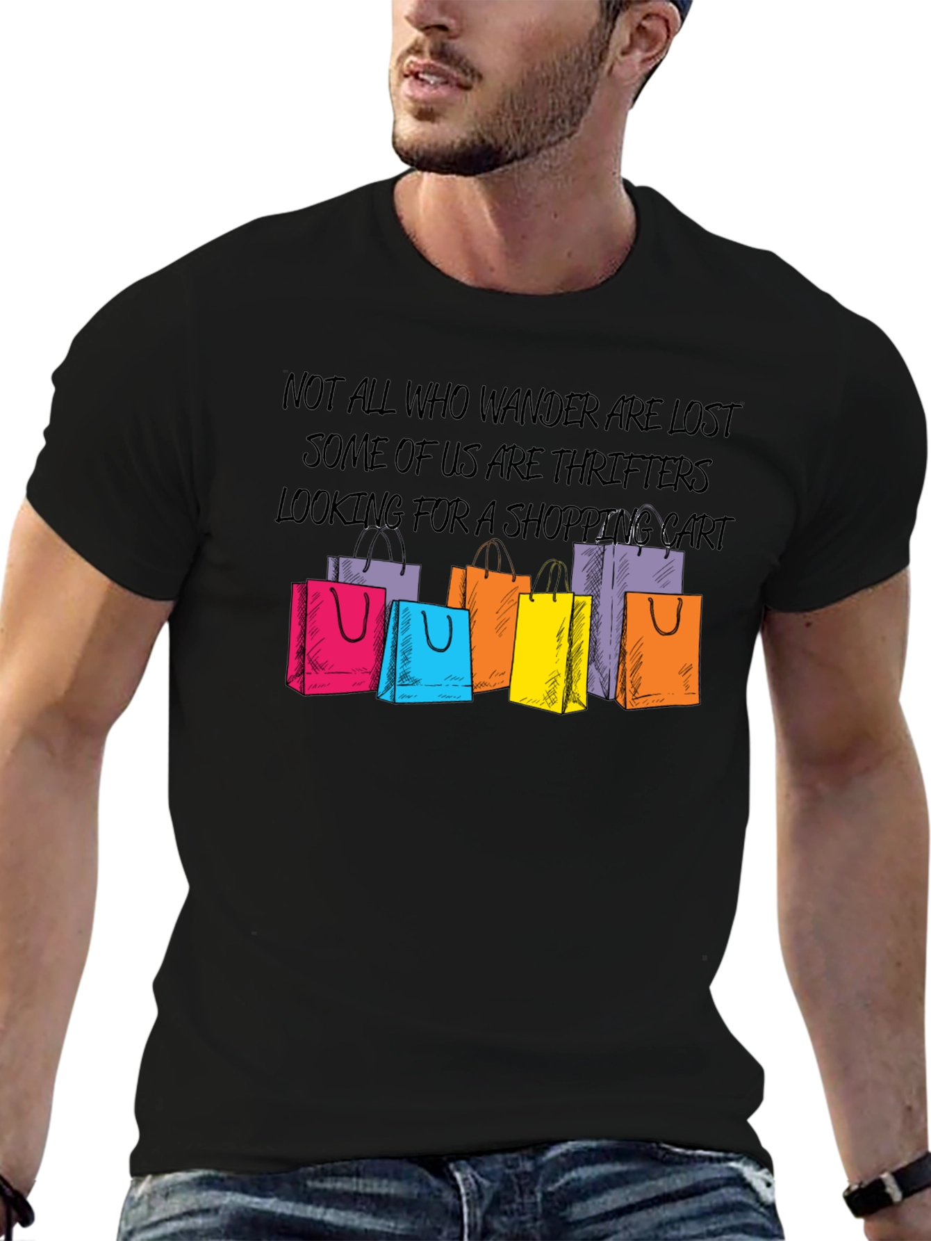 Thrifter Shopping Cart Graphic Tee