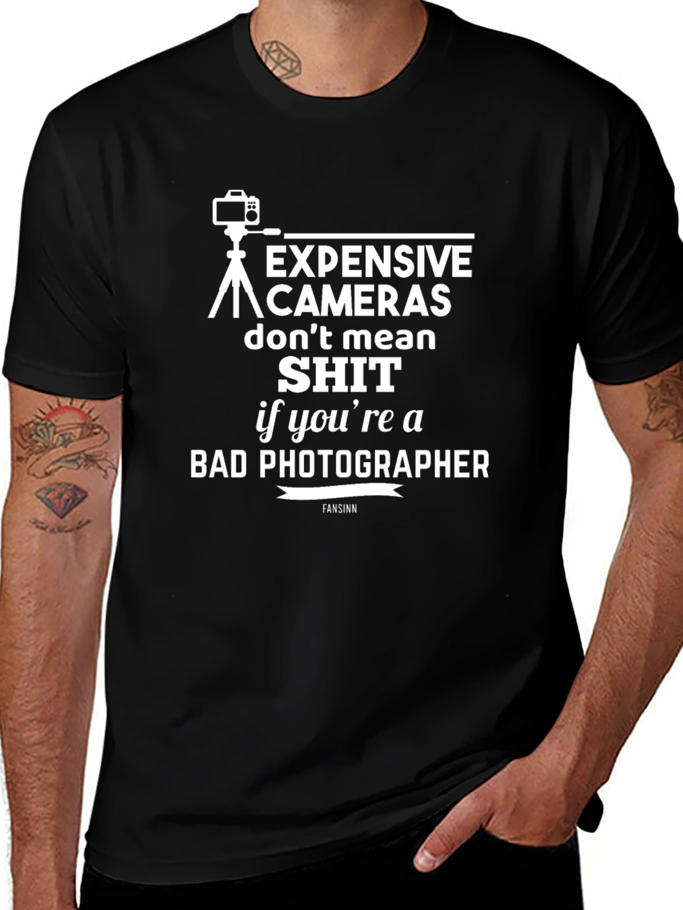 Photographer T-Shirt: Expensive Cameras Dont Mean Sh*t Funny Tee