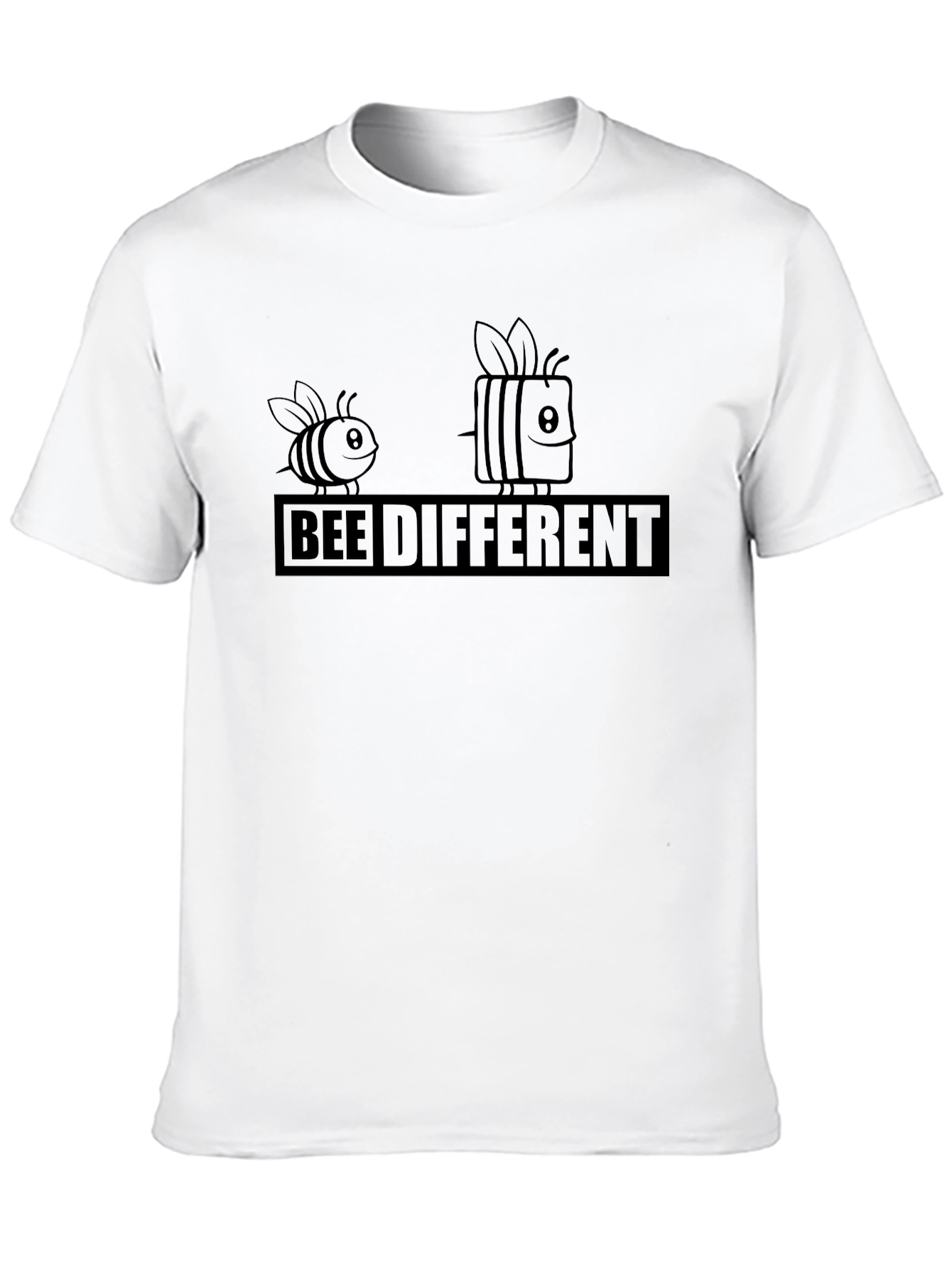 Bee Different Graphic Tee - Black