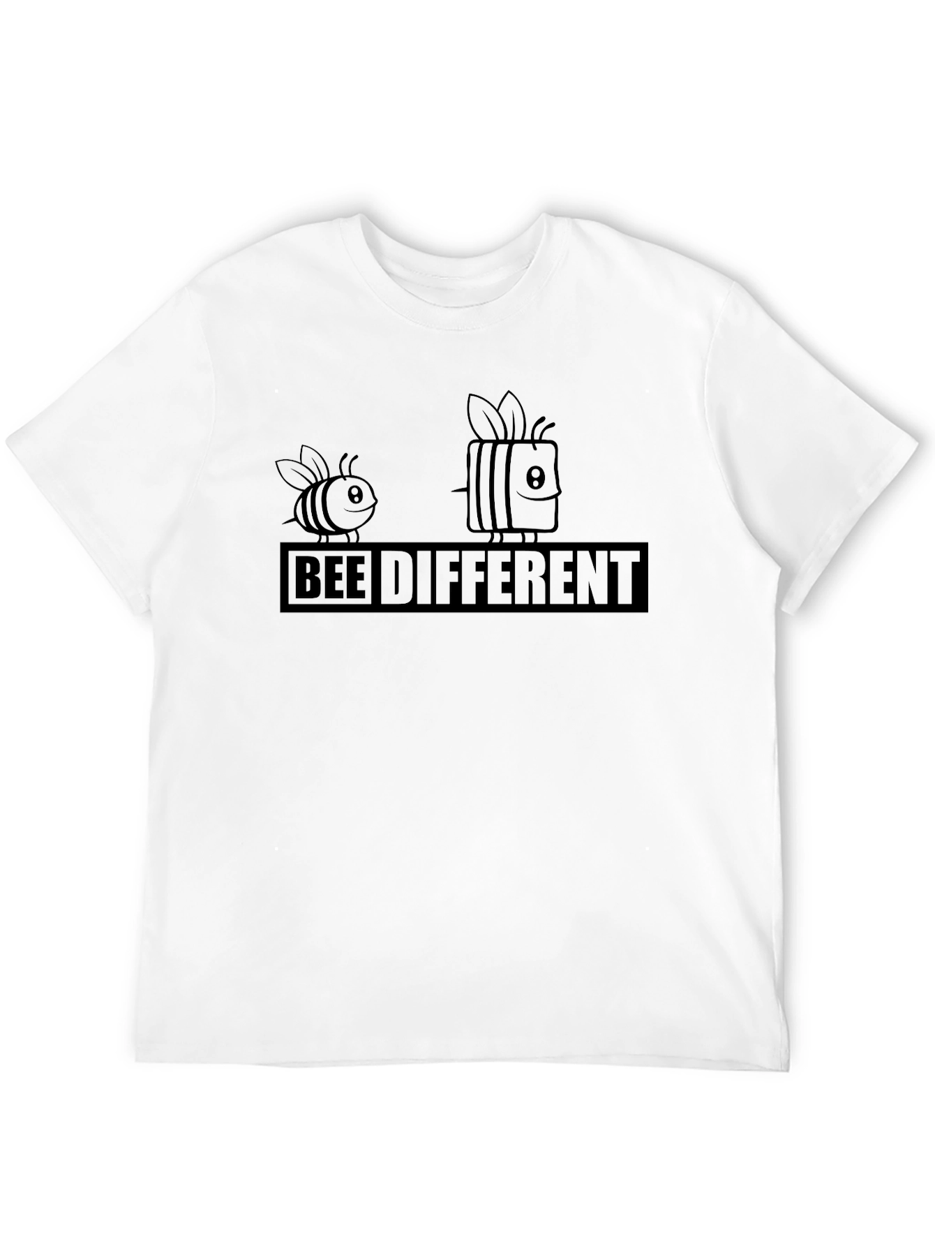 Bee Different Graphic Tee - Black
