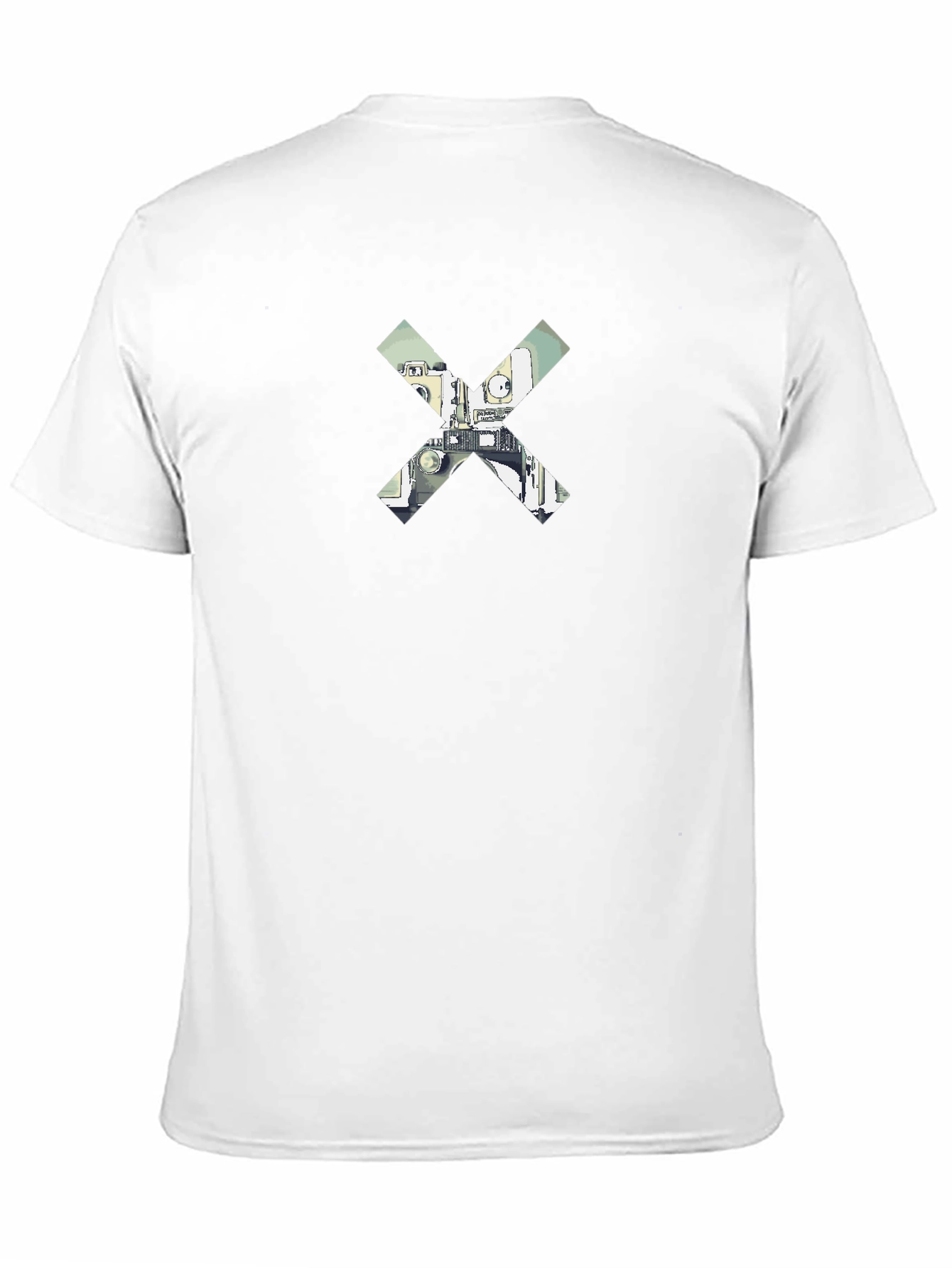 Abstract X Graphic Black T-Shirt