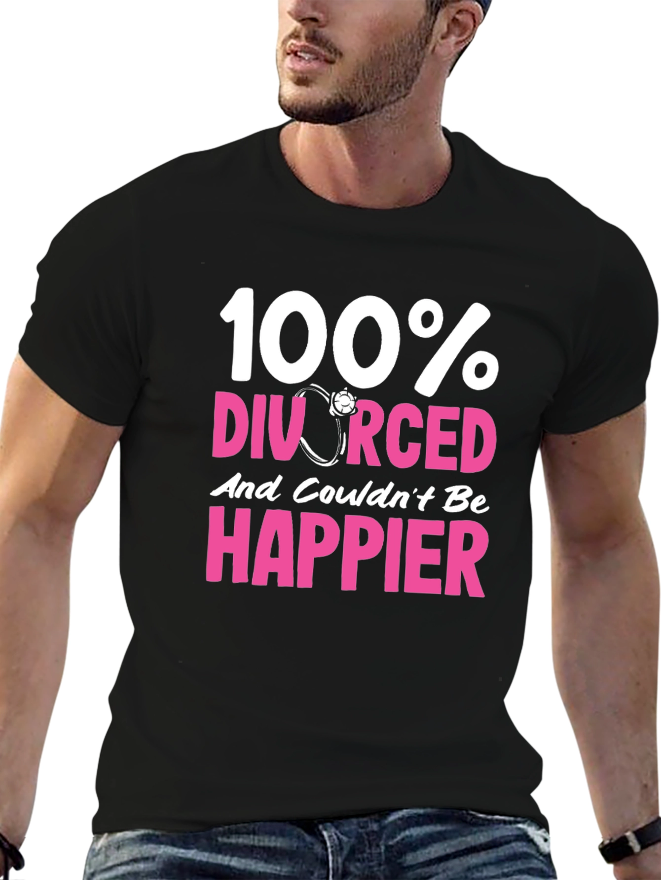 100% Divorced & Happier T-Shirt