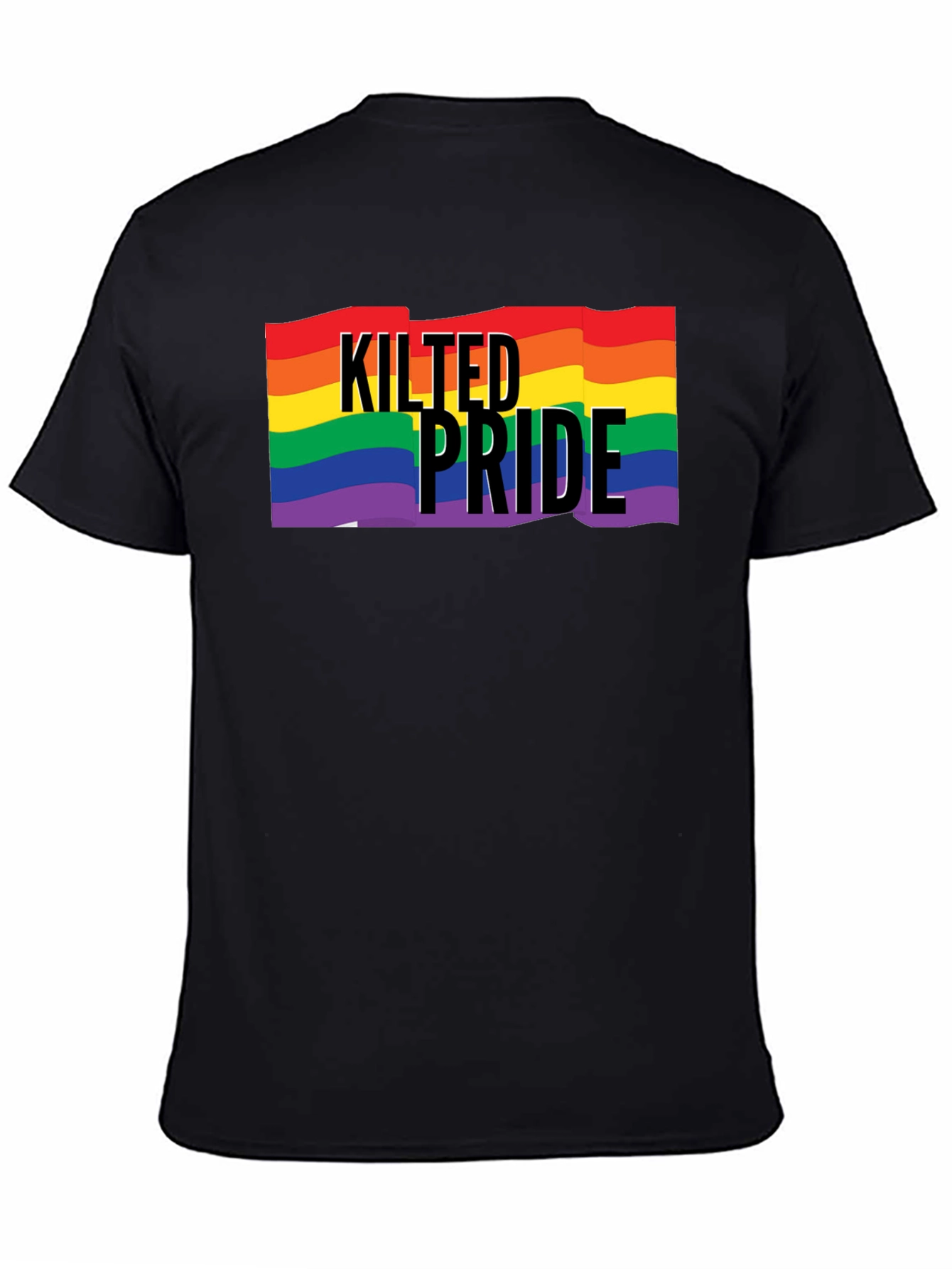 Kilted Pride LGBT Rainbow Graphic Tee