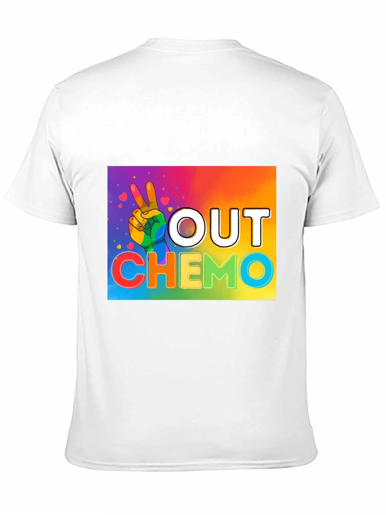 Out Chemo Rainbow Graphic T-Shirt