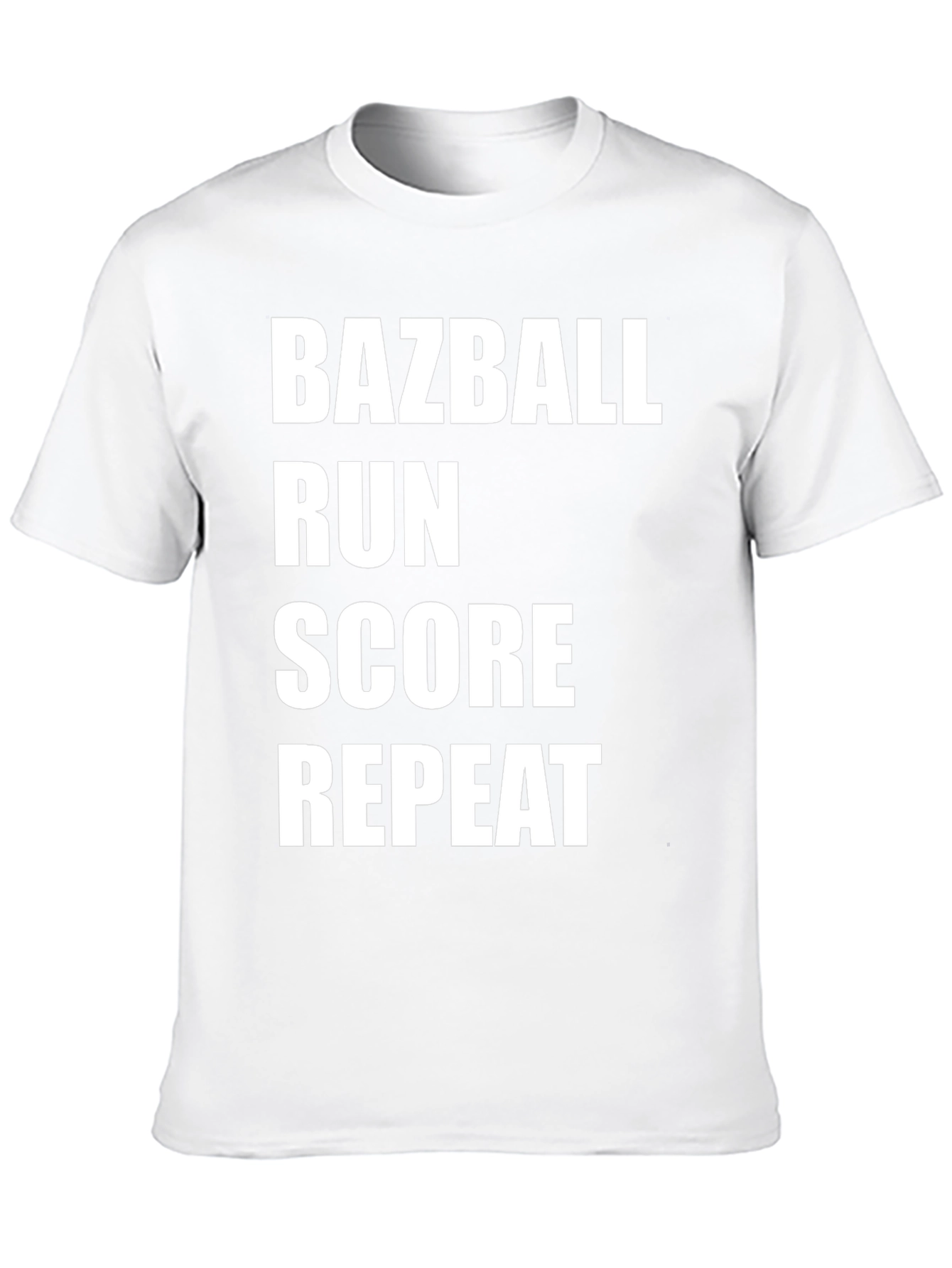Bazball Run Score Repeat Black T-Shirt