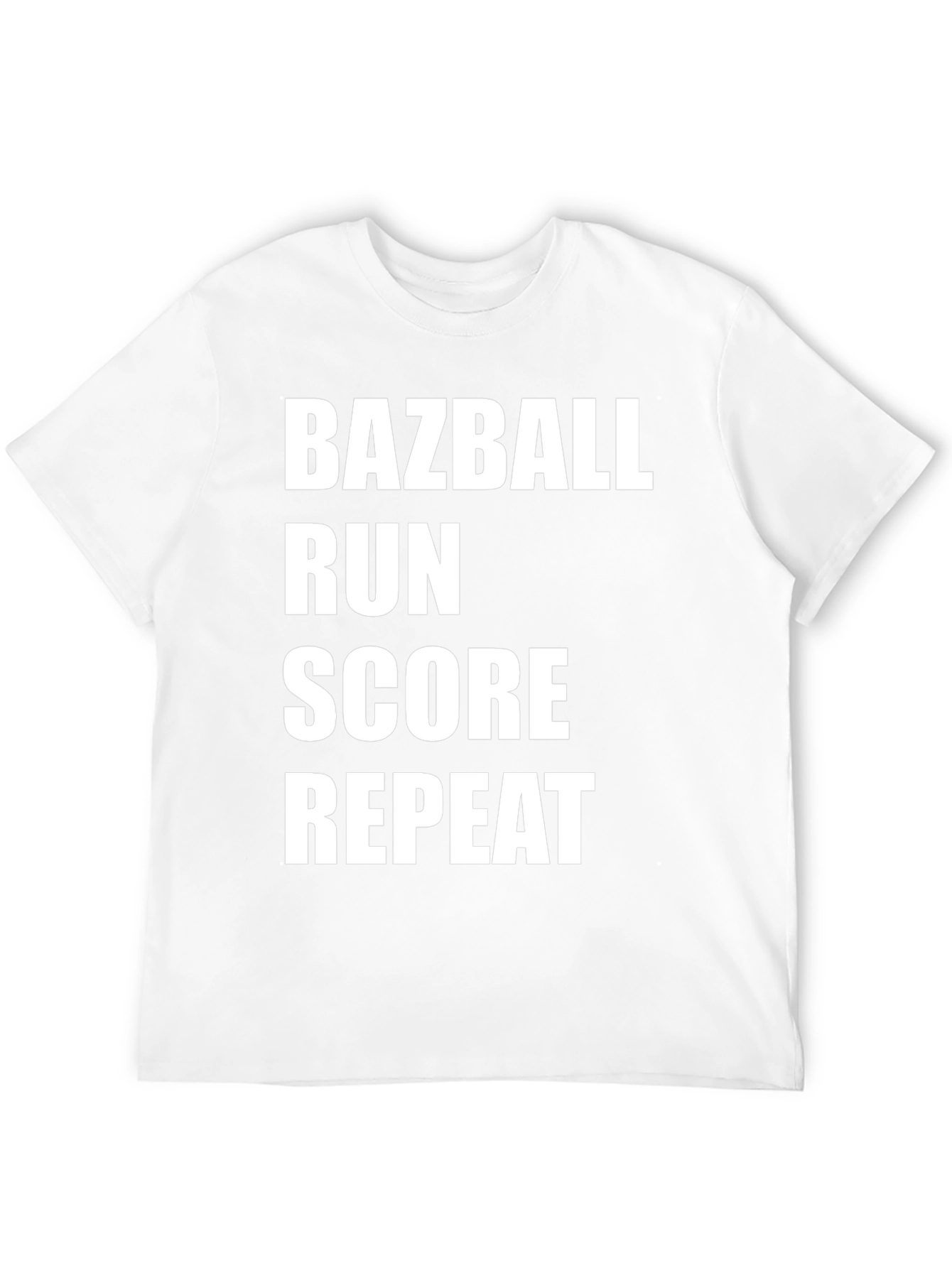 Bazball Run Score Repeat Black T-Shirt