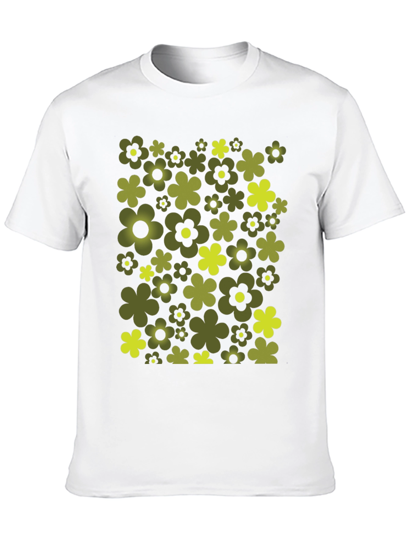 Retro Flower Power Tee - Black