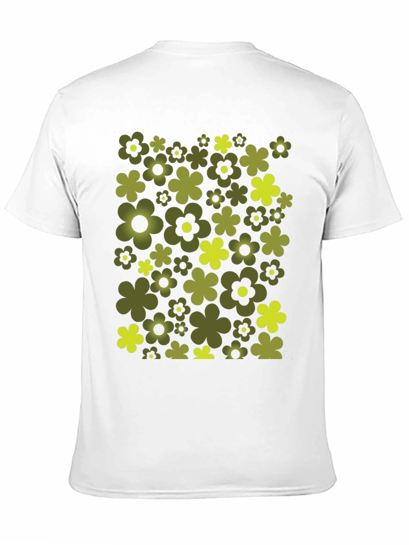 Retro Flower Power Tee - Black