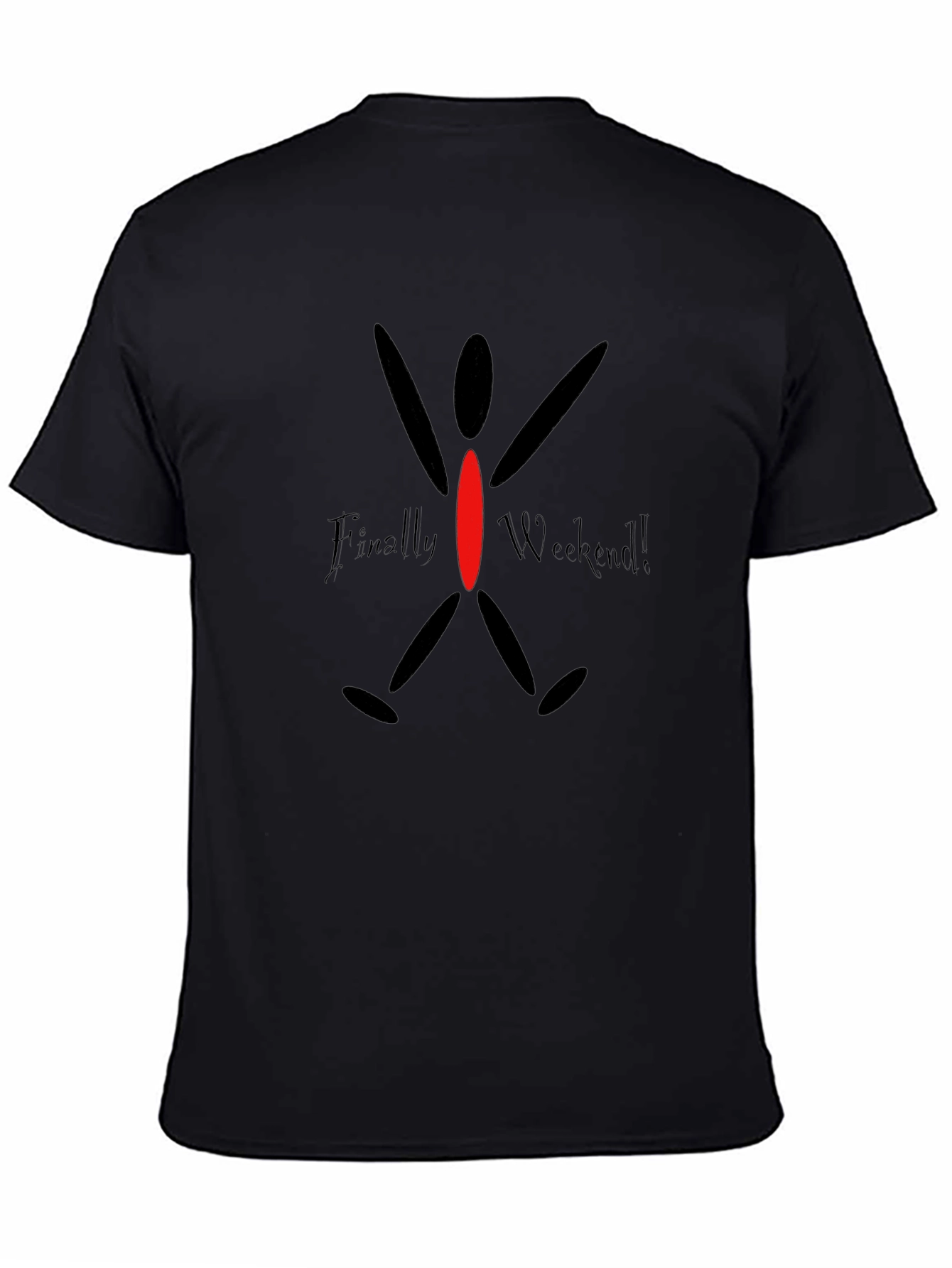 Finally Weekend Black Graphic Tee