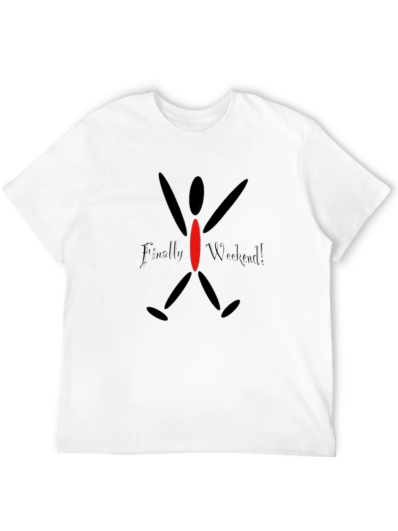 Finally Weekend Black Graphic Tee