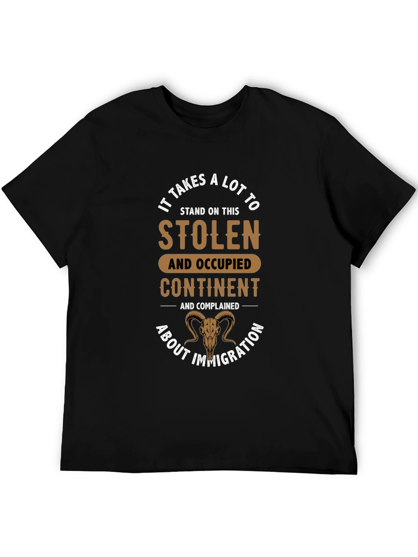 Stolen Continent Graphic Tee - Black Cotton T-Shirt
