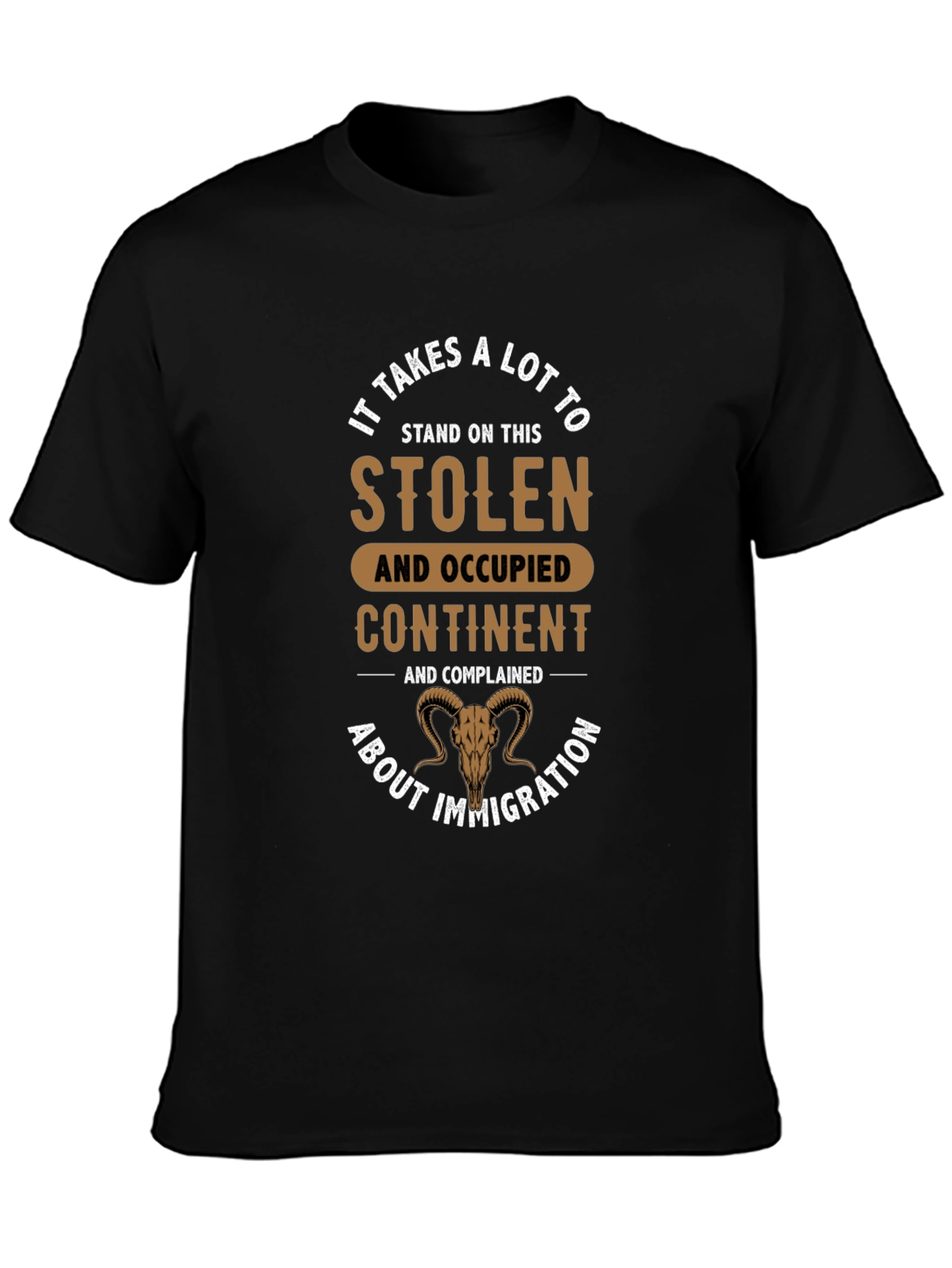 Stolen Continent Graphic Tee - Black Cotton T-Shirt