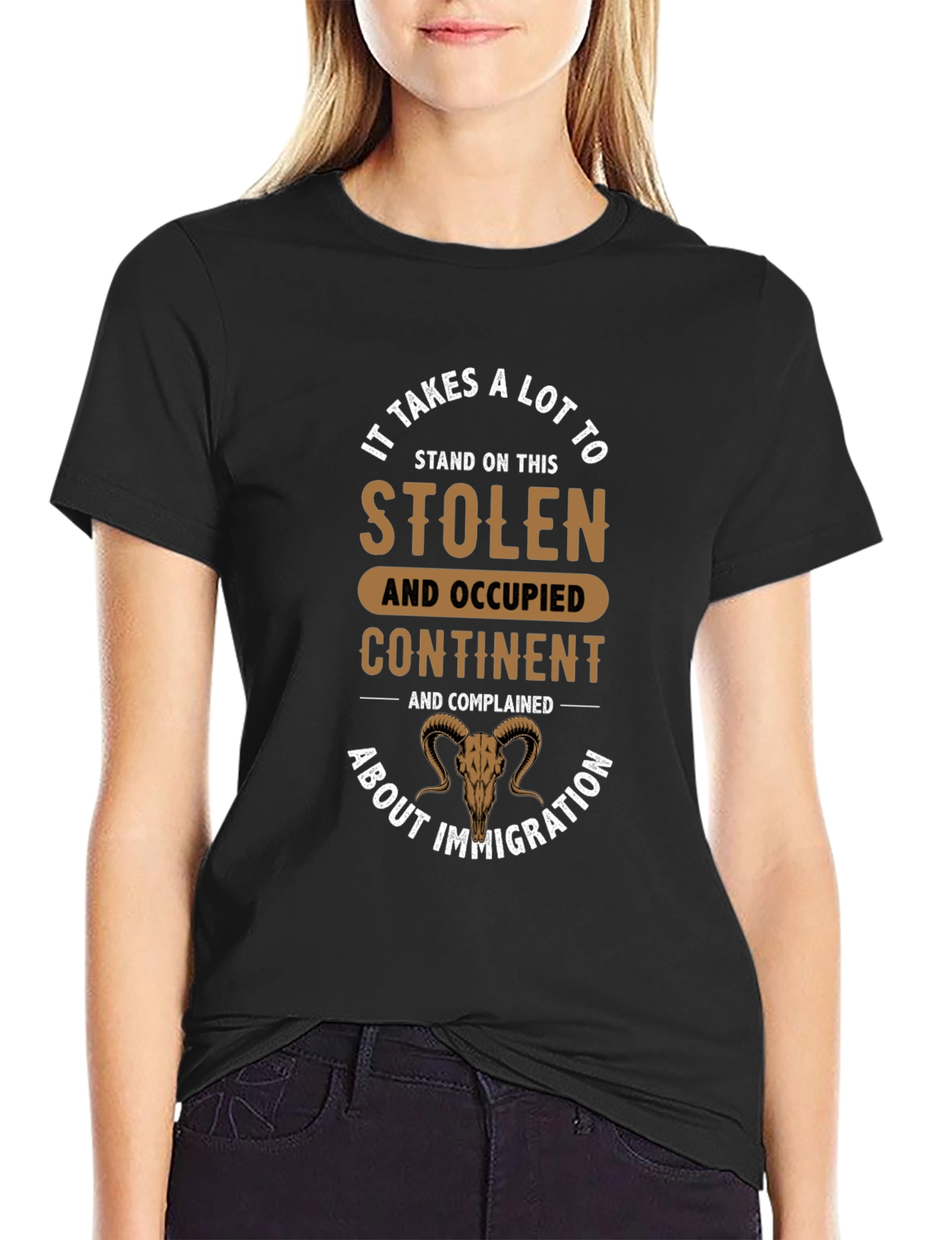 Stolen Continent Graphic Tee - Black Cotton T-Shirt