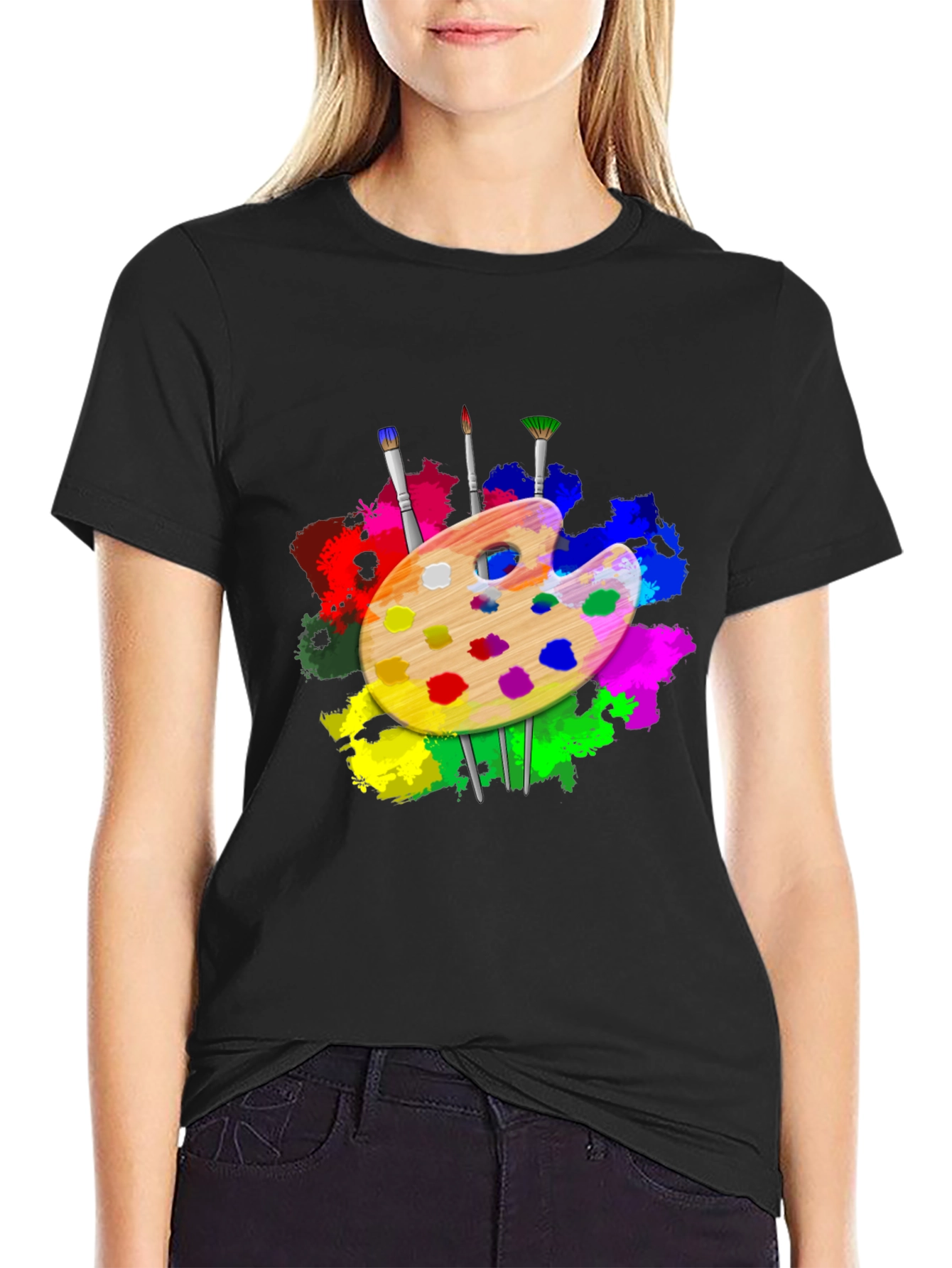 Artist Palette T-Shirt: Creative Design