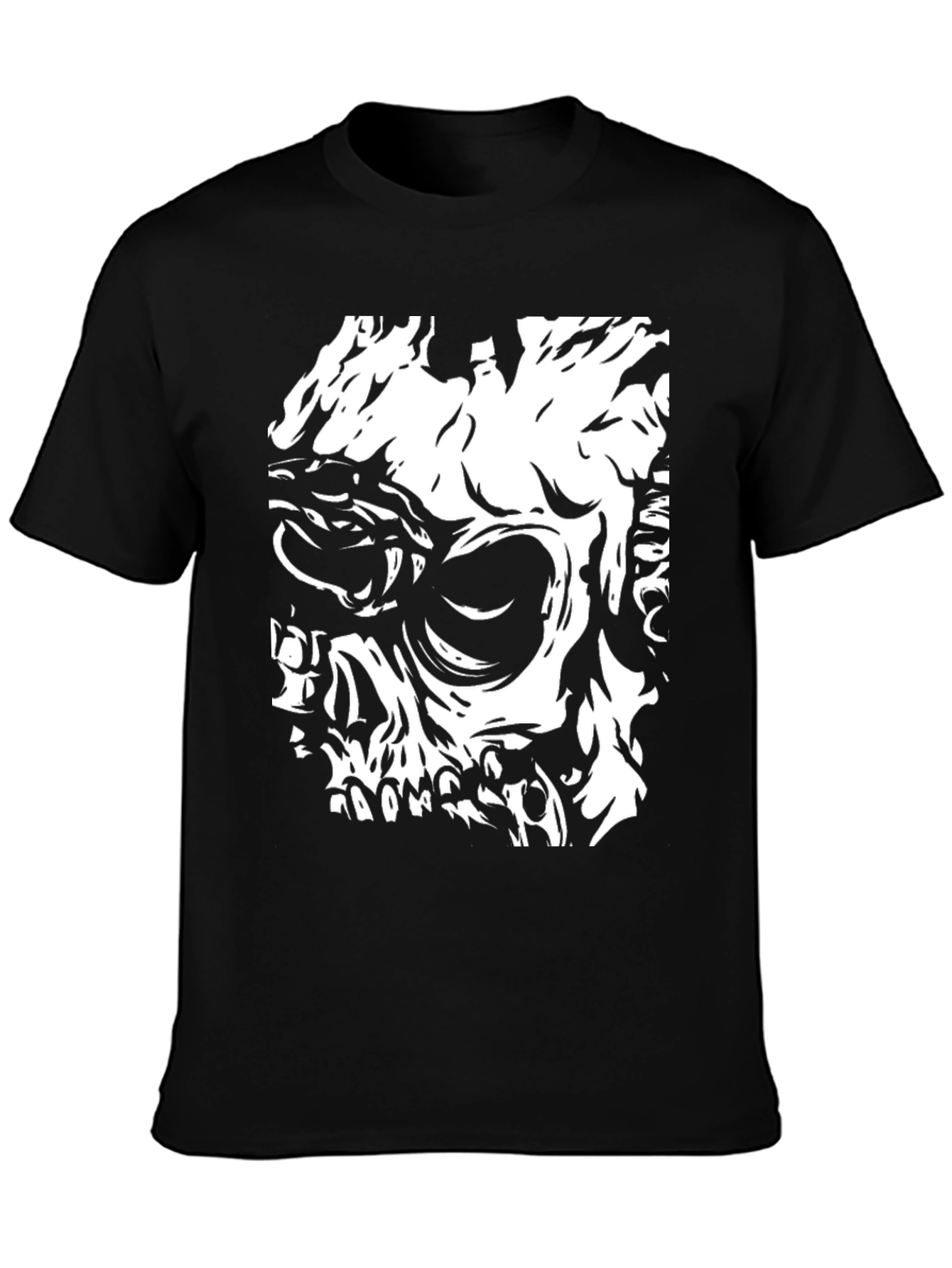 Skull Graphic Black T-Shirt for Men
