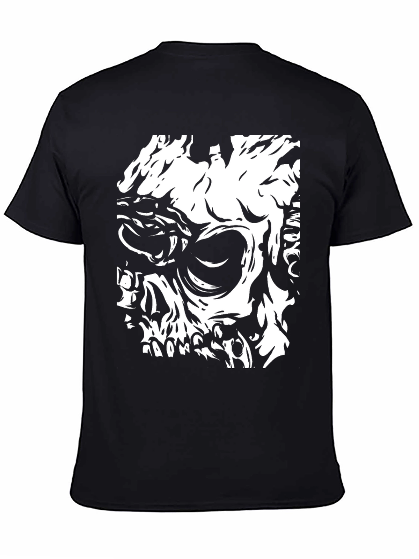 Skull Graphic Black T-Shirt for Men
