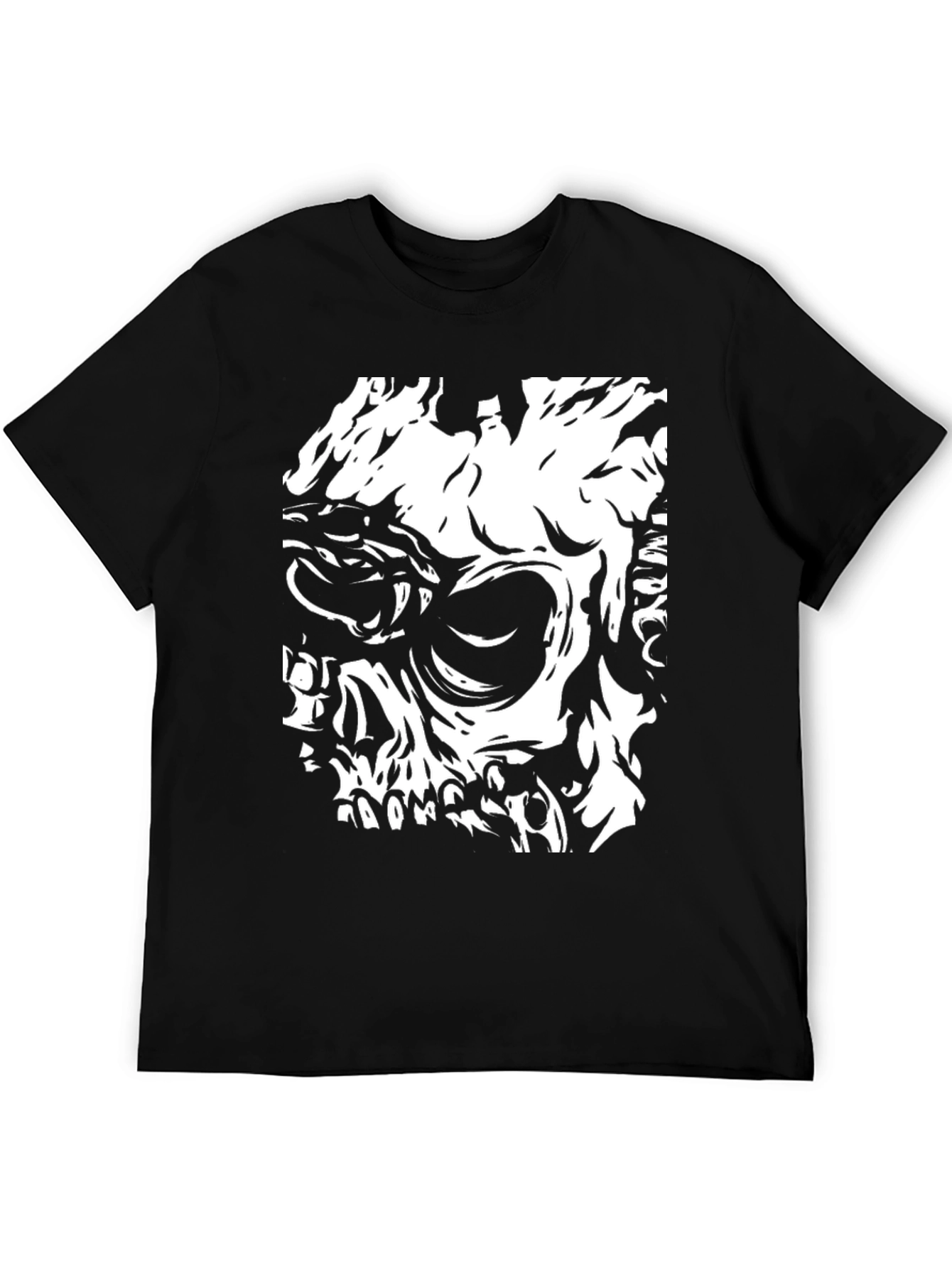 Skull Graphic Black T-Shirt for Men