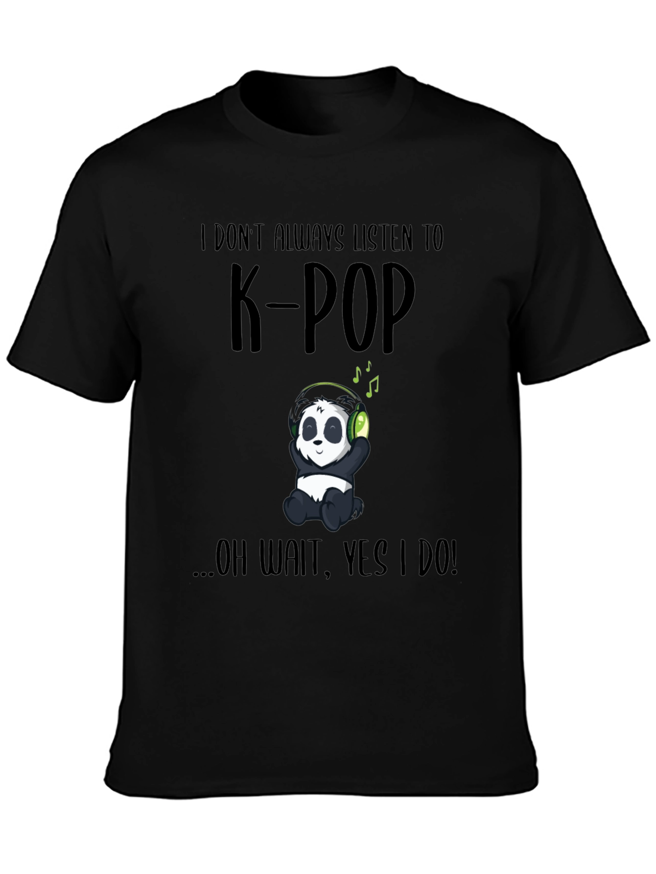 K-Pop Panda T-Shirt - Music Lover Tee