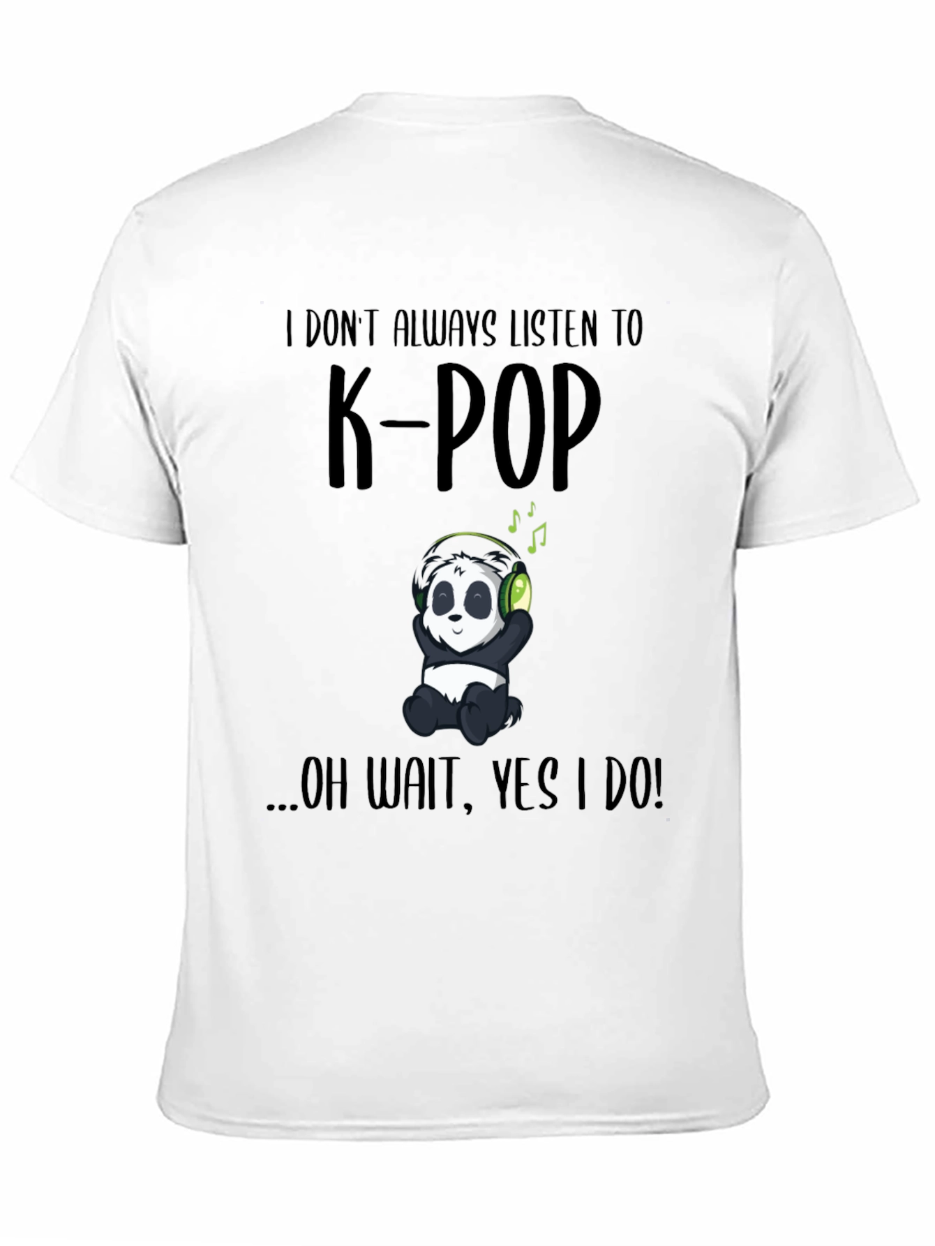 K-Pop Panda T-Shirt - Music Lover Tee