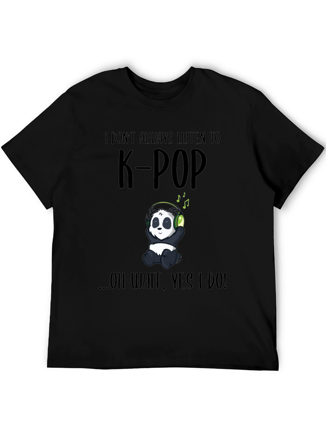 K-Pop Panda T-Shirt - Music Lover Tee