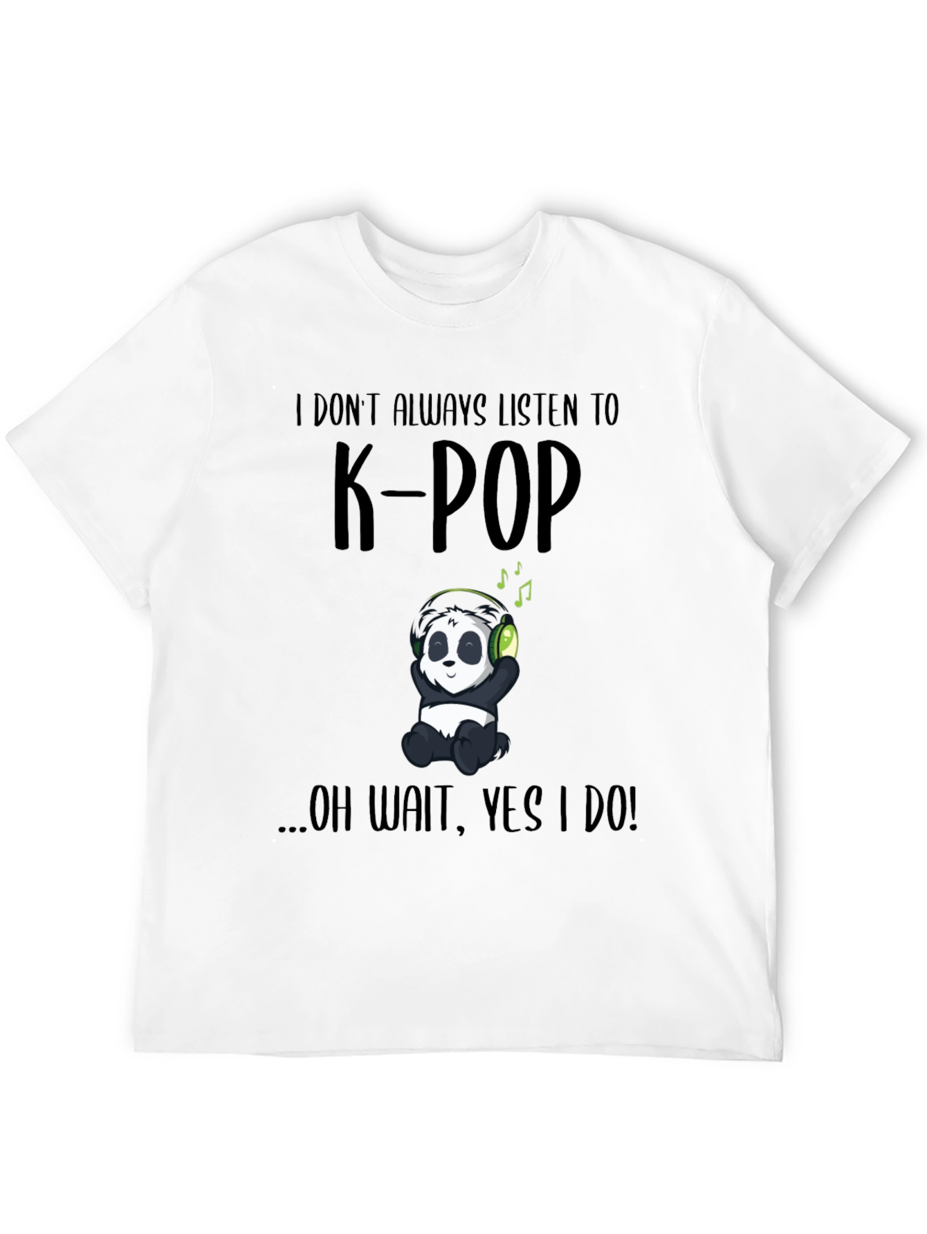 K-Pop Panda T-Shirt - Music Lover Tee