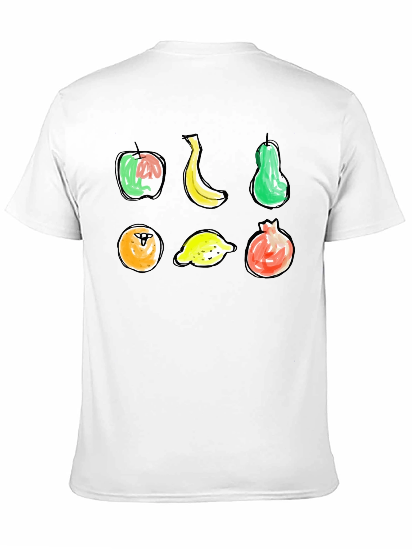 Fun Fruit Sketch T-Shirt