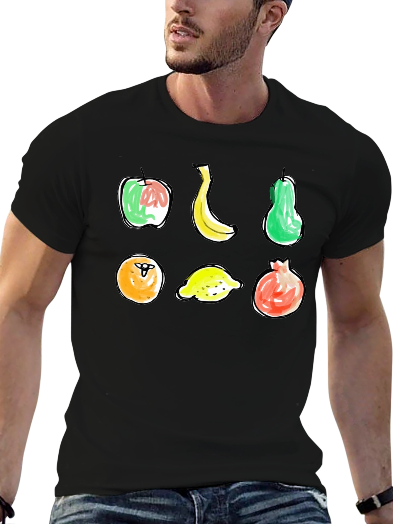Fun Fruit Sketch T-Shirt