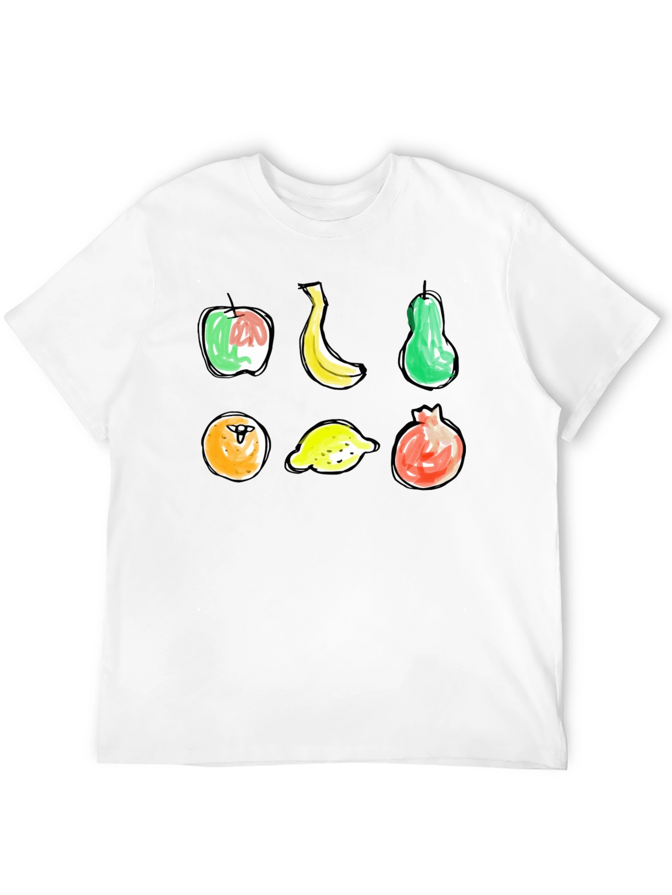 Fun Fruit Sketch T-Shirt